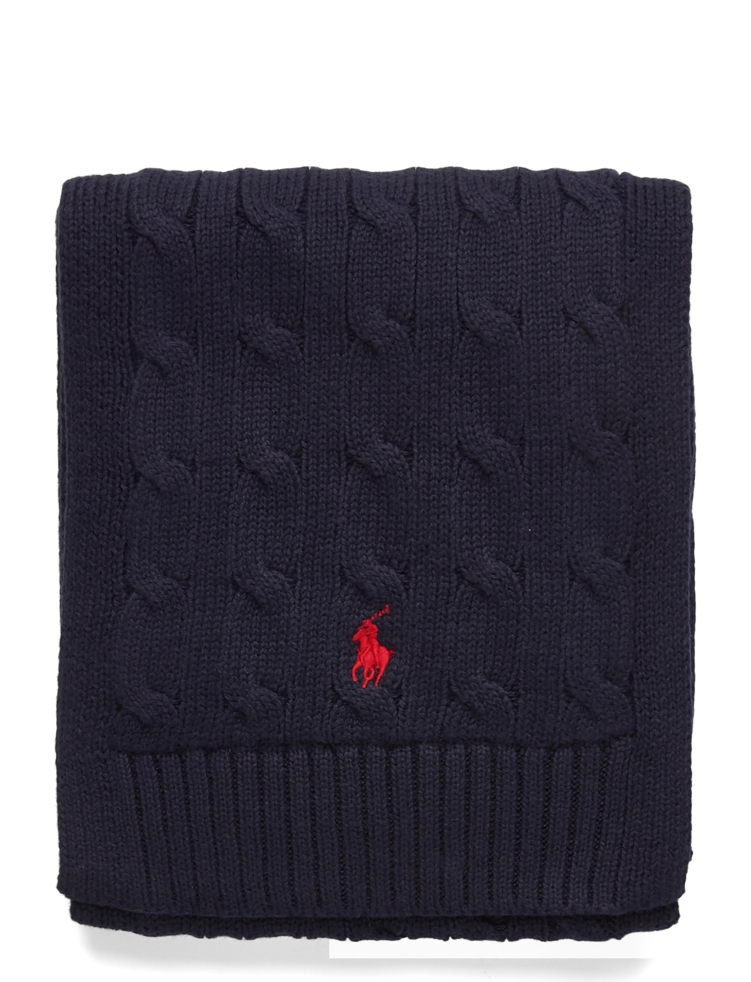Ralph Lauren Kids - Cable-Knit Cotton Scarf - rl navy/c3807 - 1