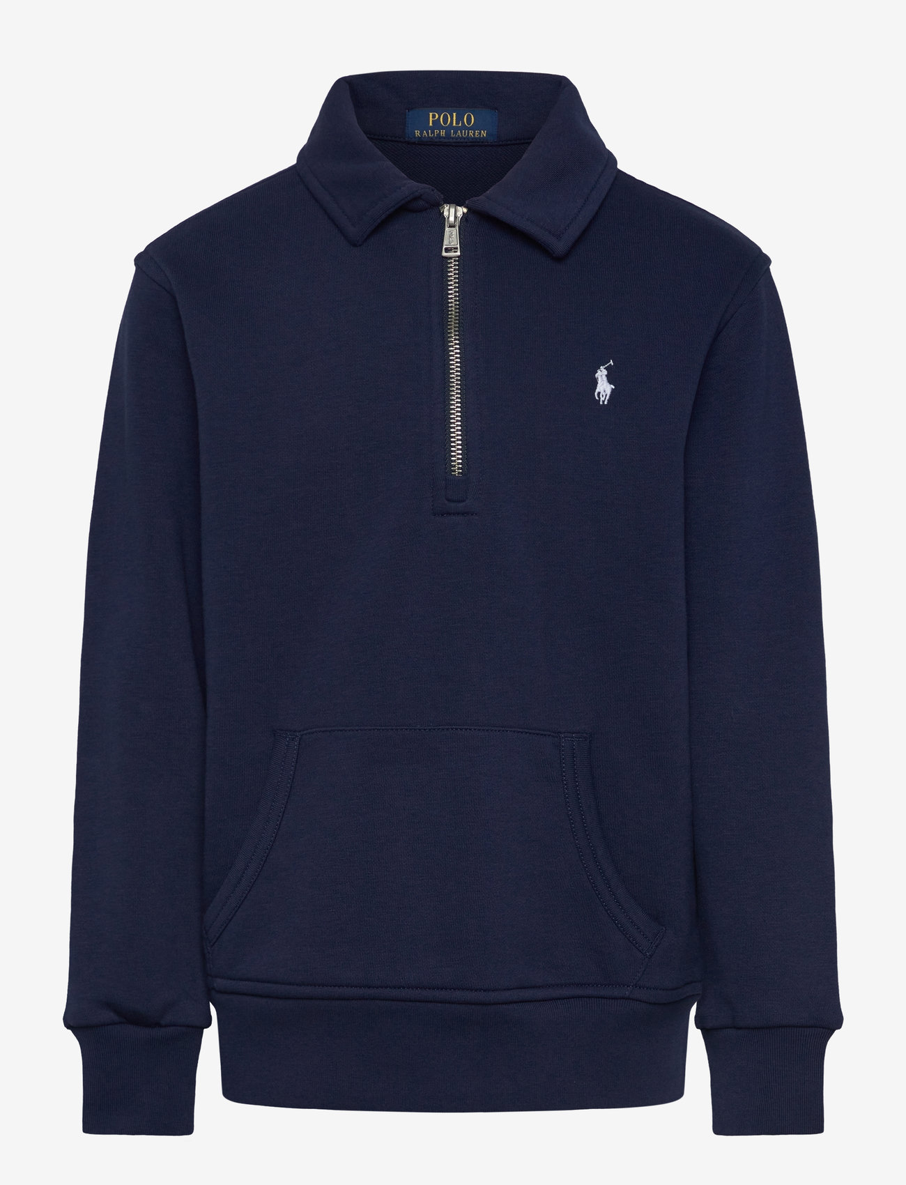 Ralph Lauren Kids - French Terry Collared Sweatshirt - long-sleeved polos - newport navy/c173 - 0