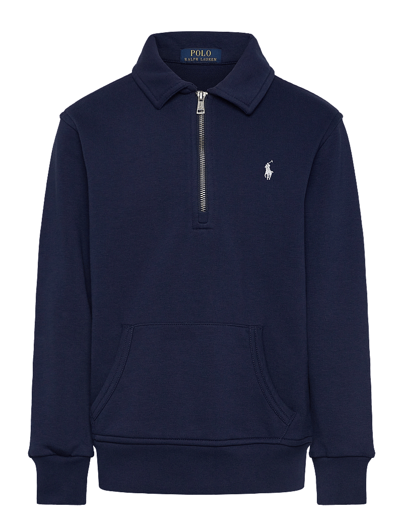 Ralph Lauren Kids - French Terry Collared Sweatshirt - langärmelig poloshirt - newport navy/c173 - 0