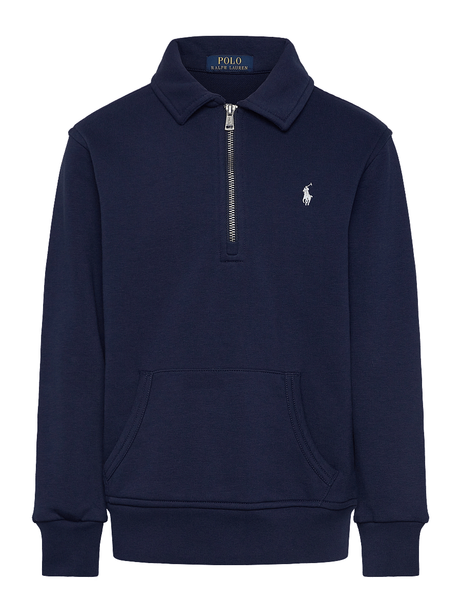 Ralph Lauren Kids - French Terry Collared Sweatshirt - newport navy/c173 - 0