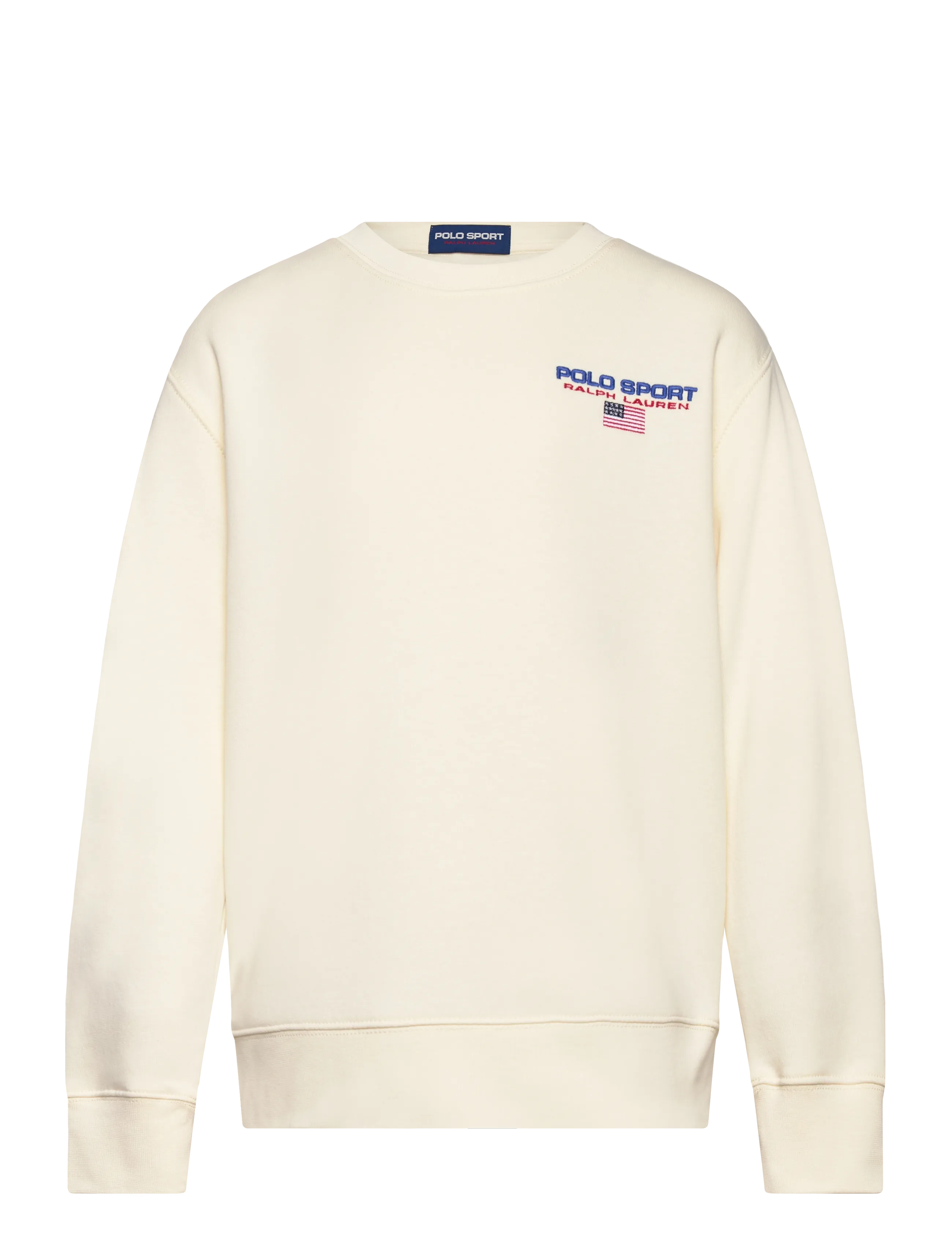 GRAPHIC FLEECE-LS CN-KN-SWS - CLUBHOUSE CREAM