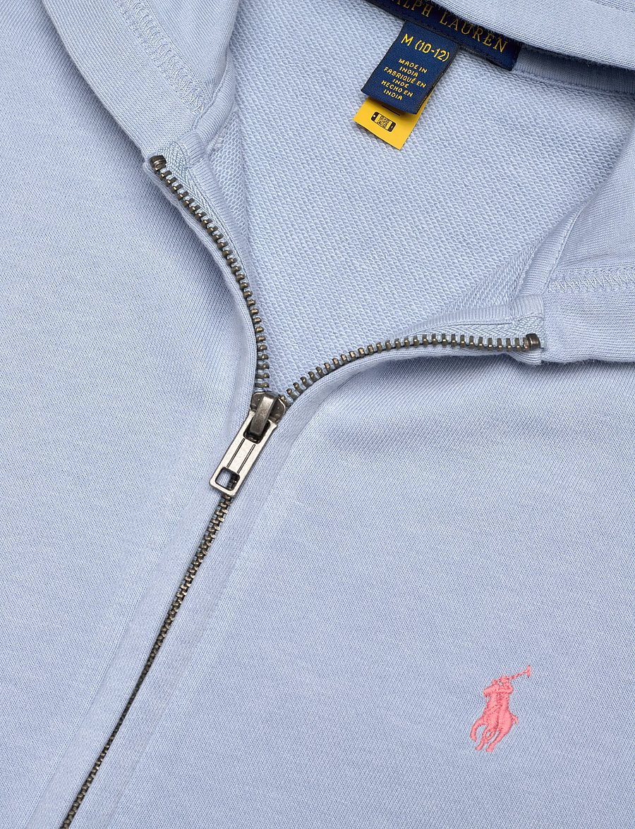 Ralph Lauren Kids - French Terry Full-Zip Hoodie - kapuutsiga pusad - estate blue - 2
