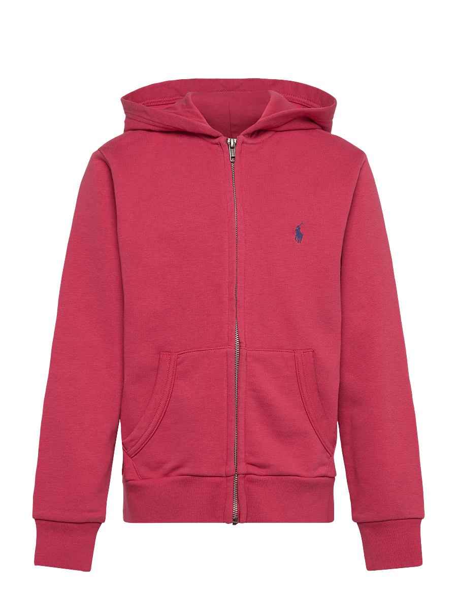 Ralph Lauren Kids - French Terry Full-Zip Hoodie - kapuutsiga pusad - nantucket red - 0