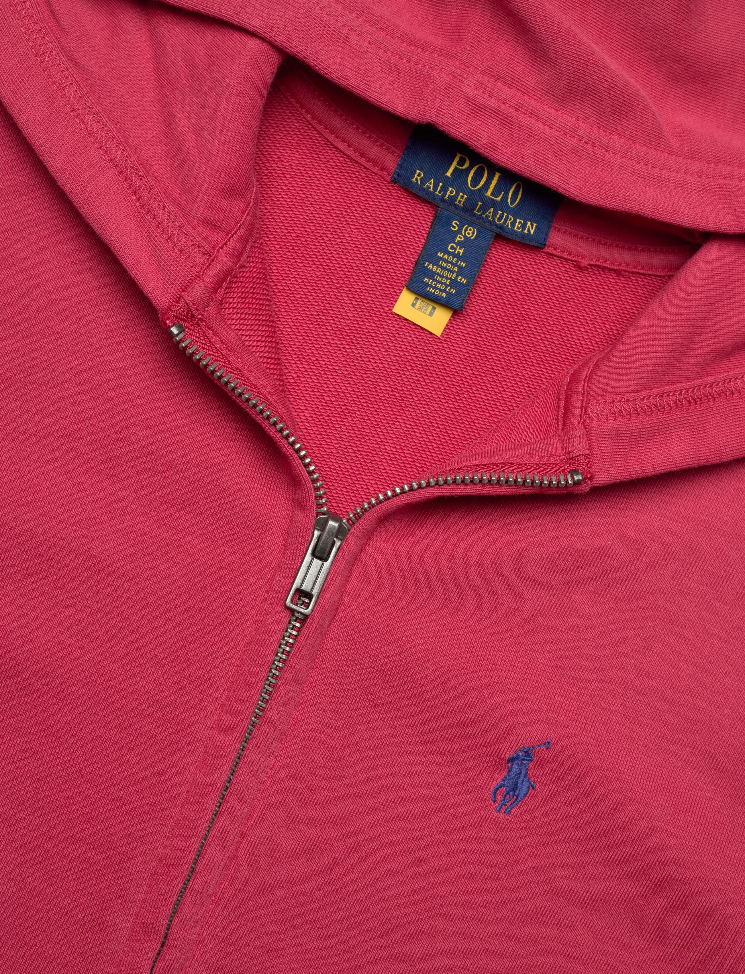 Ralph Lauren Kids - French Terry Full-Zip Hoodie - kapuutsiga pusad - nantucket red - 2
