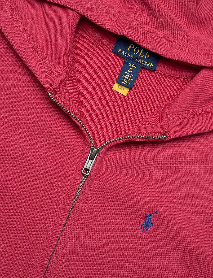Ralph Lauren Kids - French Terry Full-Zip Hoodie - kapuutsiga pusad - nantucket red - 2