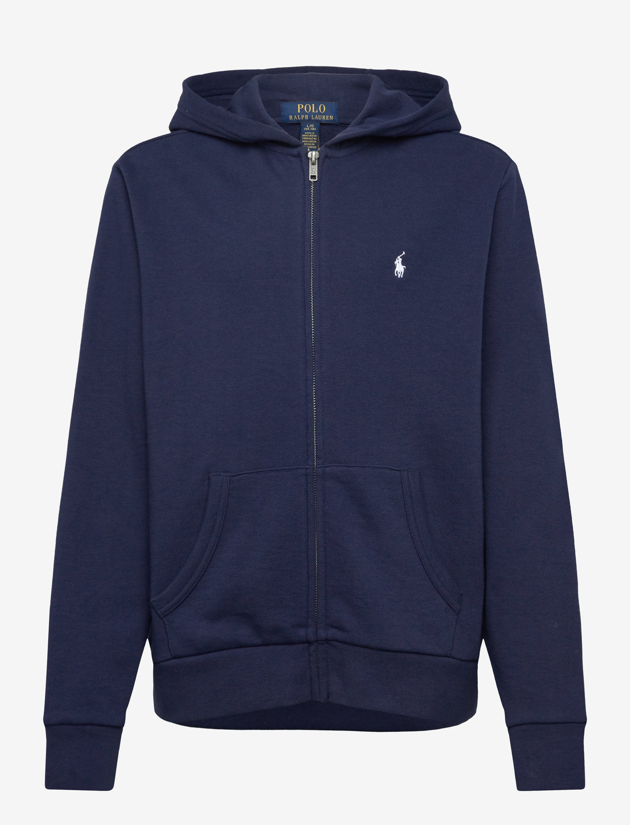 Ralph Lauren Kids - French Terry Full-Zip Hoodie - hættetrøjer - newport navy/c173 - 0