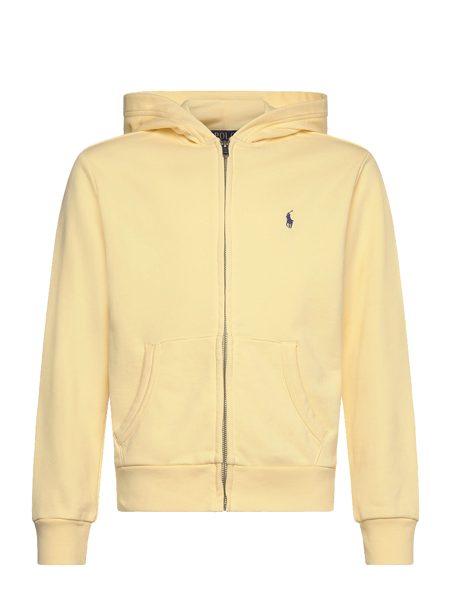 Ralph Lauren Kids - French Terry Full-Zip Hoodie - kapuutsiga pusad - t-bird yellow - 0