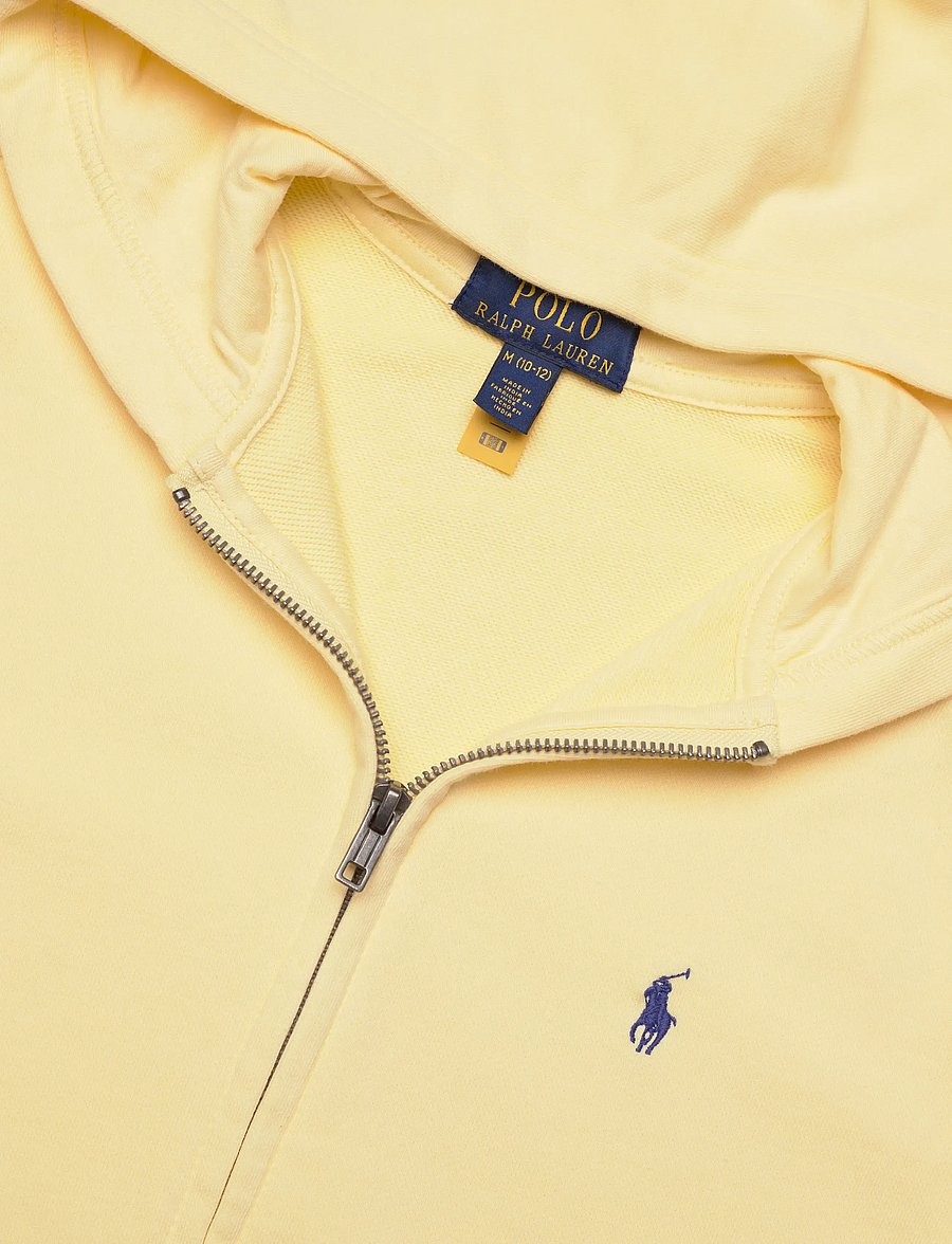 Ralph Lauren Kids - French Terry Full-Zip Hoodie - kapuutsiga pusad - t-bird yellow - 2