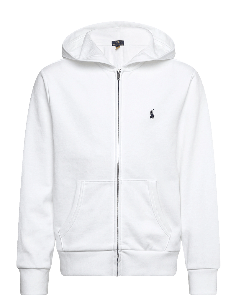 Ralph Lauren Kids - French Terry Full-Zip Hoodie - kapuutsiga dressipluusid - white/c7927 - 0