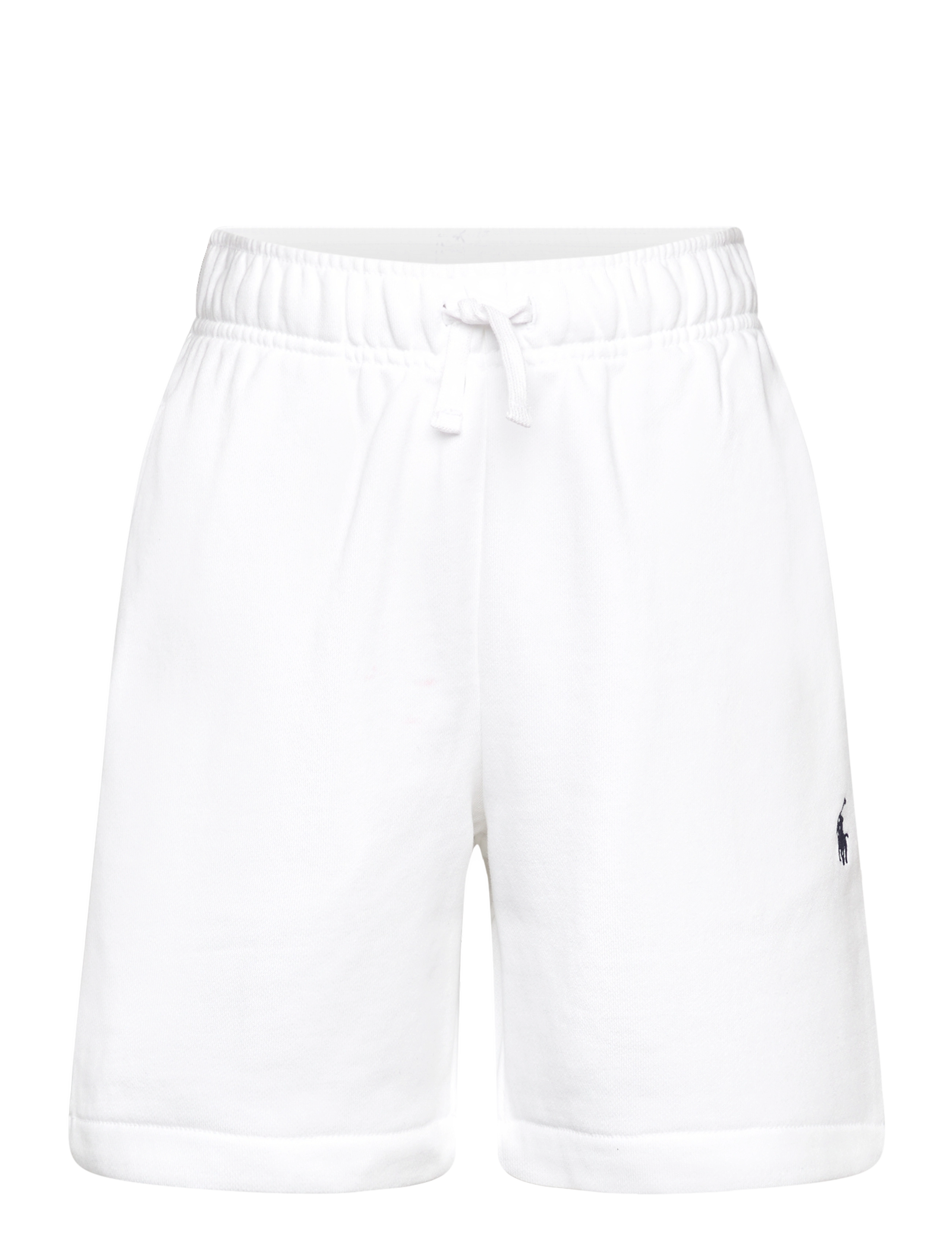 Ralph Lauren Kids French Terry Drawstring Short, Børn, French Terry Snøre Shorts, Hvid, Str: 132-137