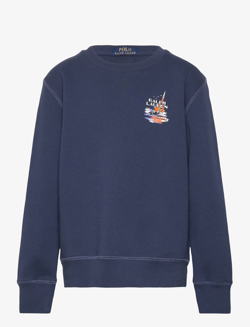 Ralph Lauren Kids - Sailboat-Print Fleece Sweatshirt - sweatshirts - rustic navy - 0