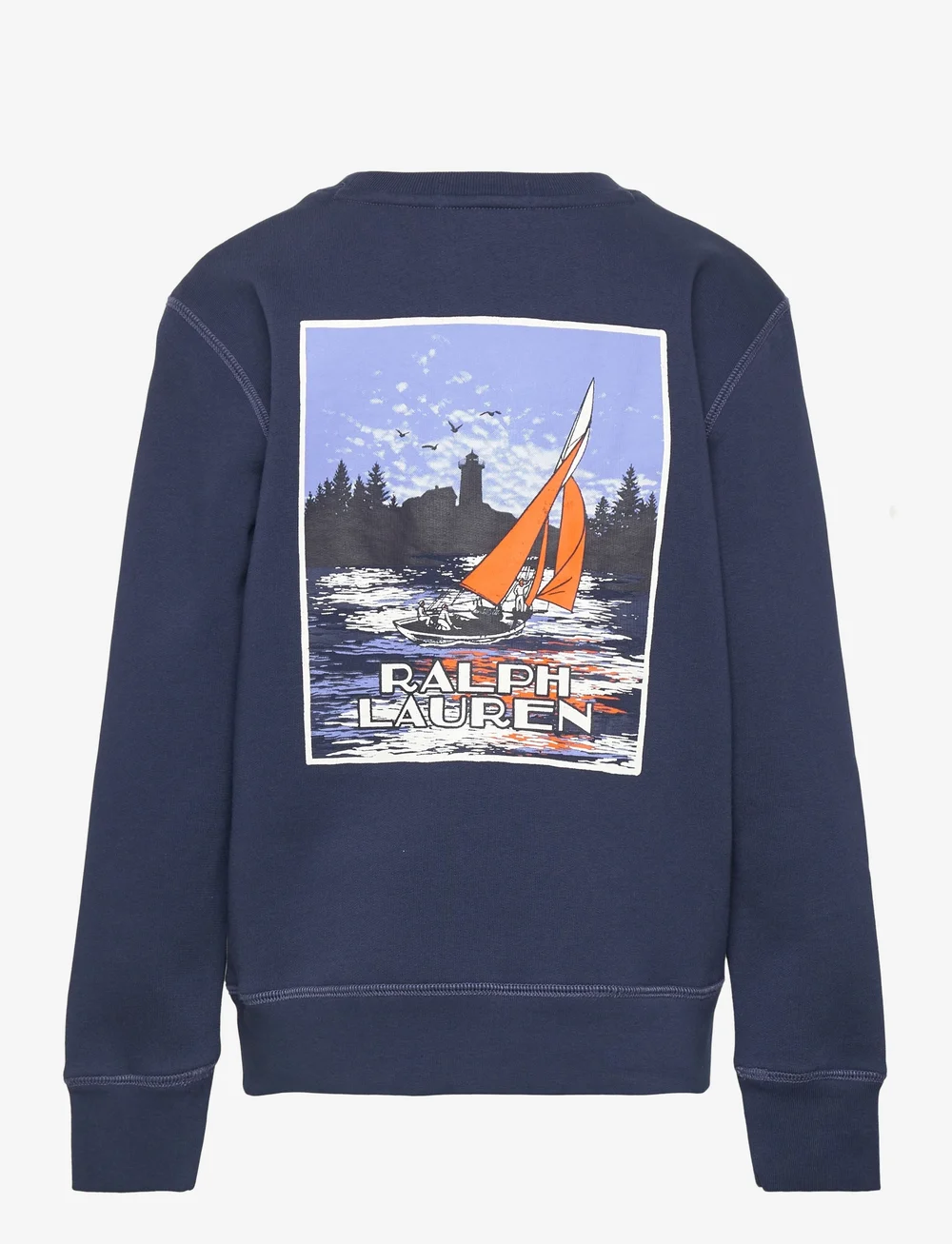 Ralph Lauren Kids - Sailboat-Print Fleece Sweatshirt - sweatshirts - rustic navy - 1