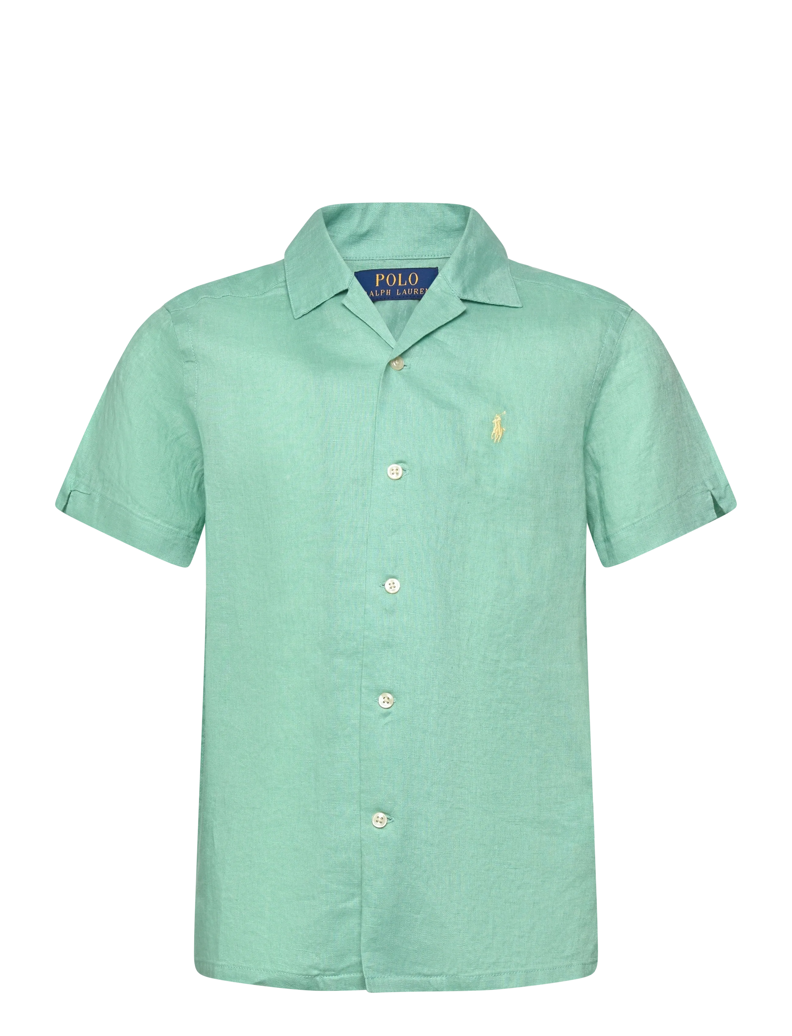 RALPH LAUREN Kinder Linen Camp Shirt Grün - 150-161 - Kinder