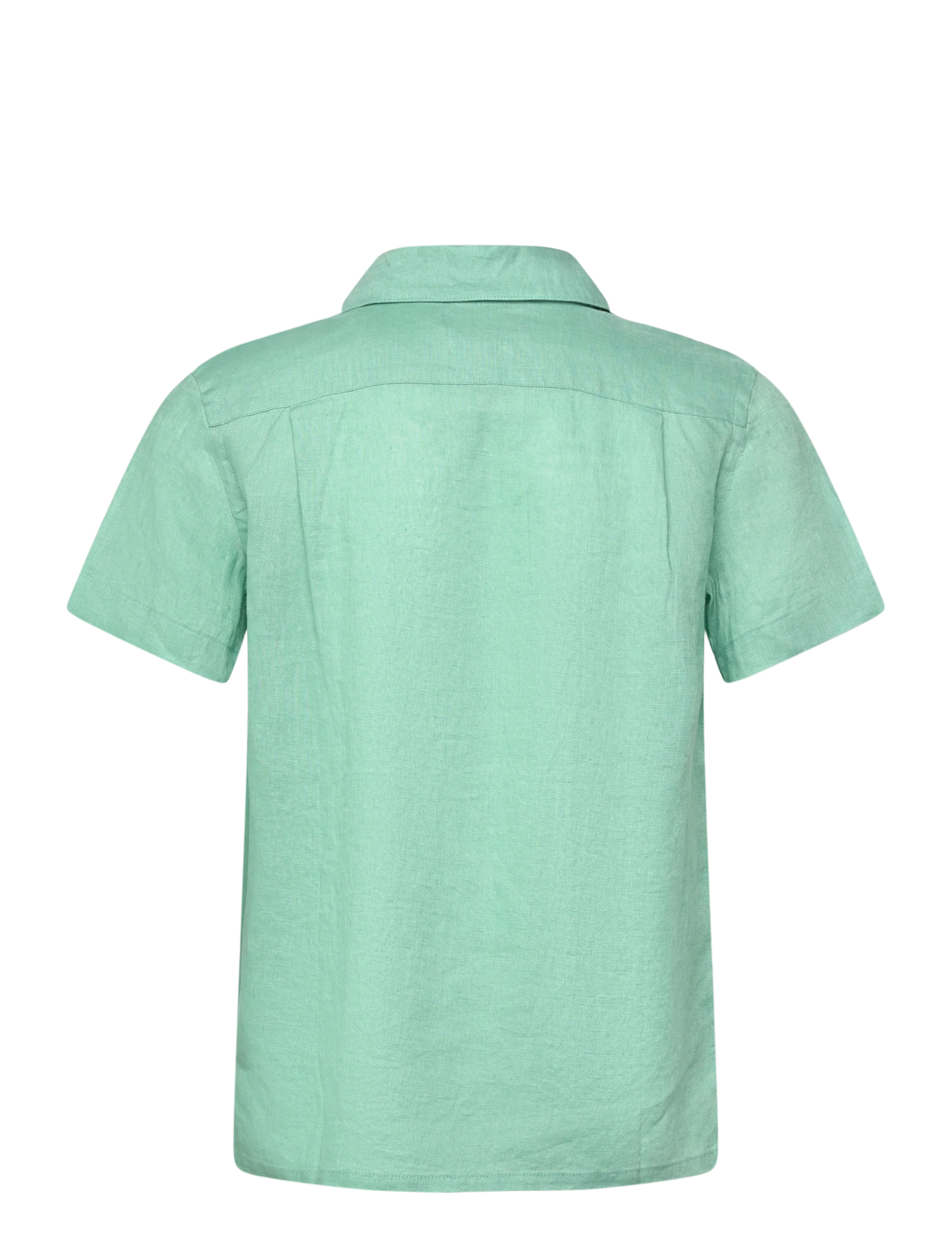 Ralph Lauren Kids - Linen Camp Shirt - kortærmede skjorter - celadon - 1