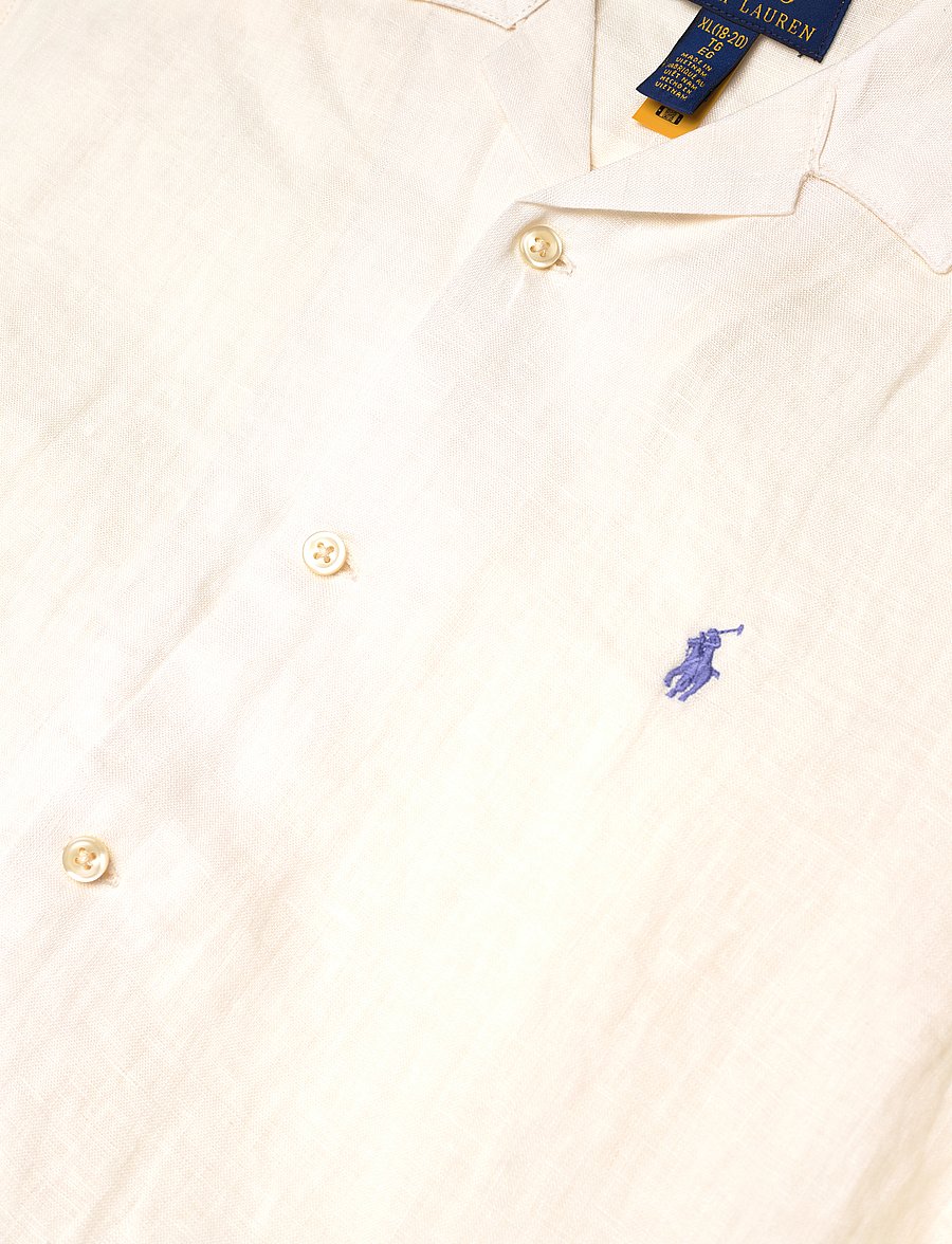Ralph Lauren Kids - Linen Camp Shirt - overhemden met korte mouwen - nevis - 2