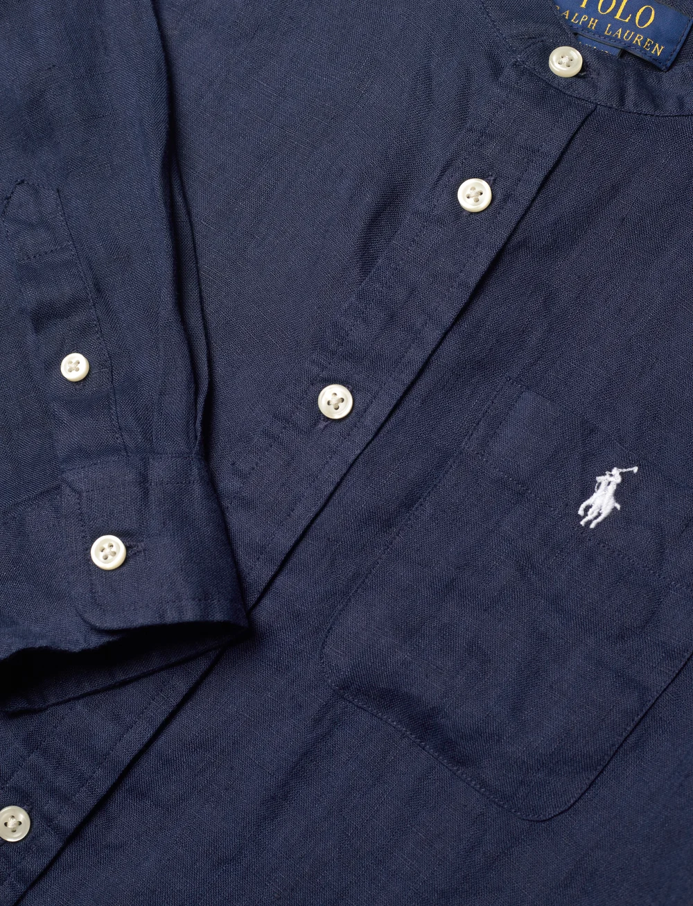 Ralph Lauren Kids - Linen Shirt - långärmade skjortor - newport navy - 2