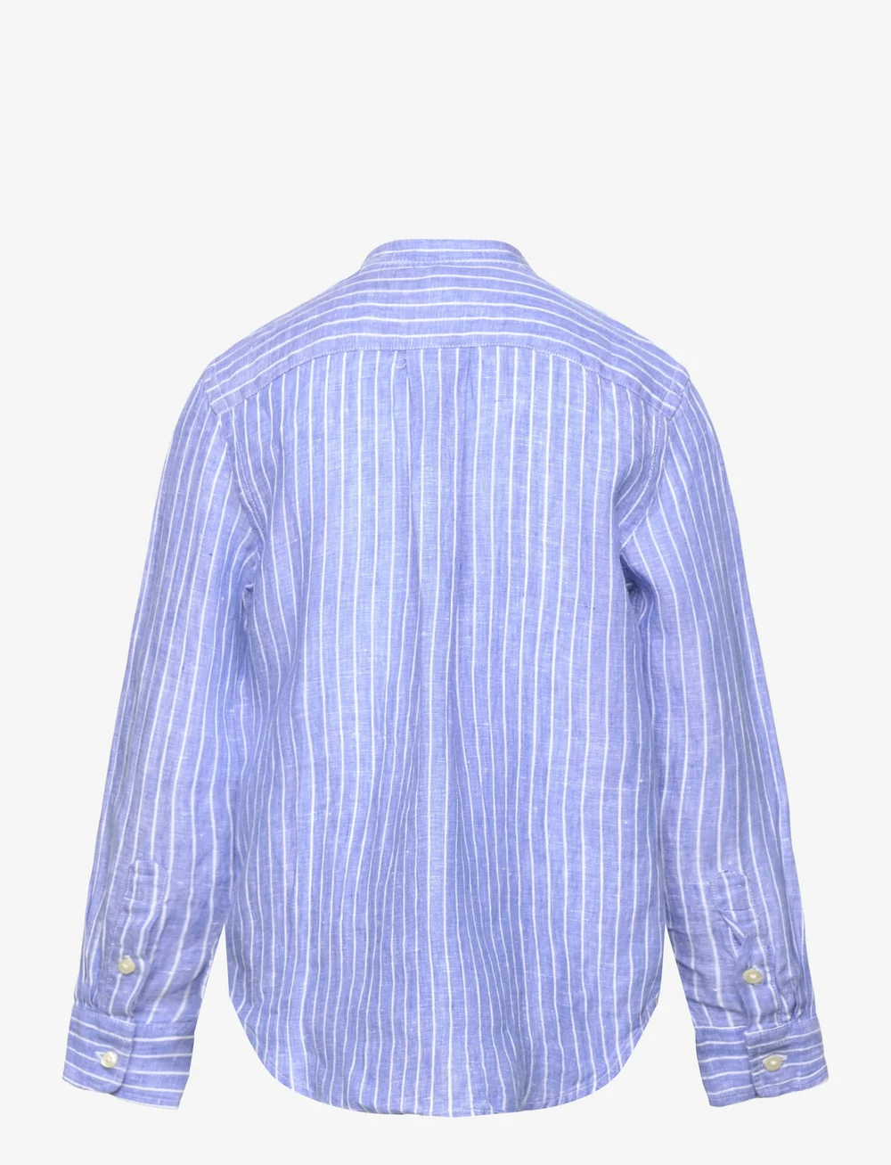 Ralph Lauren Kids - Striped Linen Shirt - långärmade skjortor - #b6749c blue whit - 1