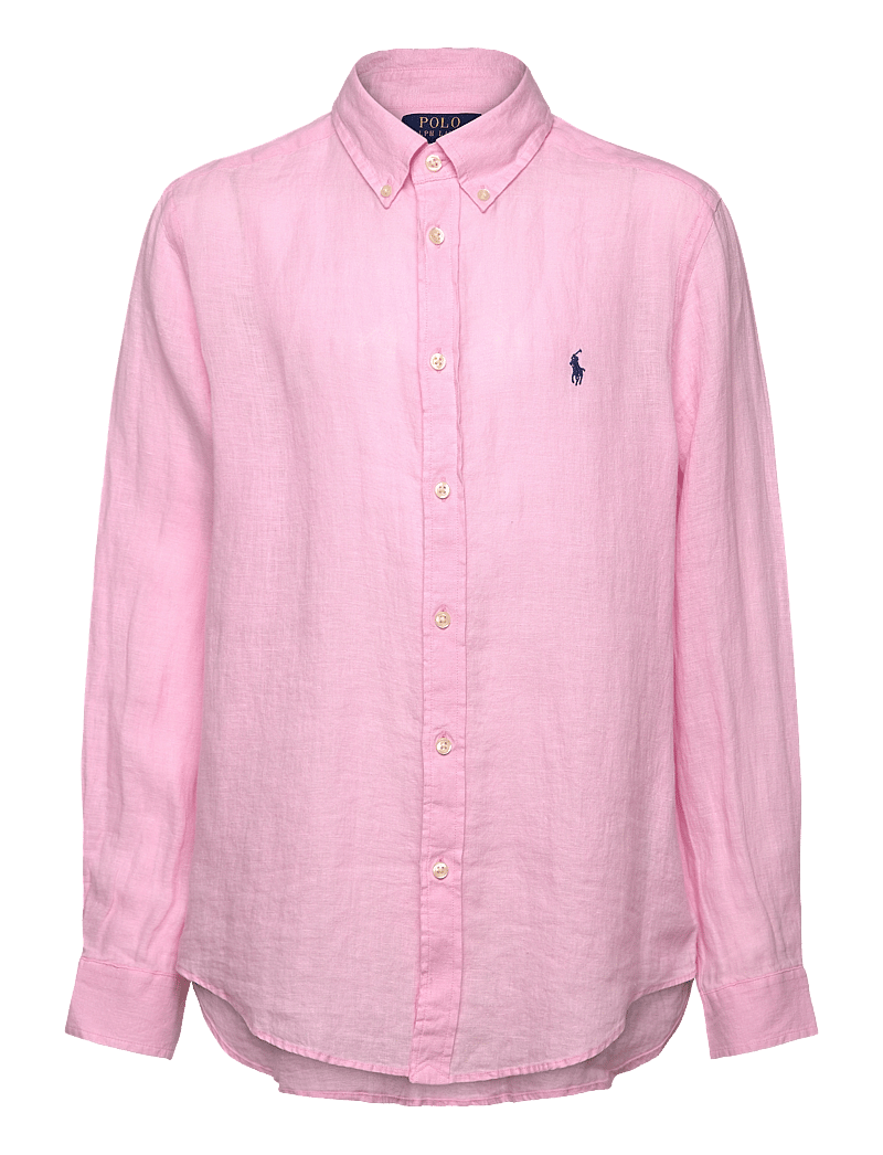 Ralph Lauren Kids - 17/1 PD LINEN V1-CLBDPPC-SI-SPS - langærmede skjorter - carmel pink - 0