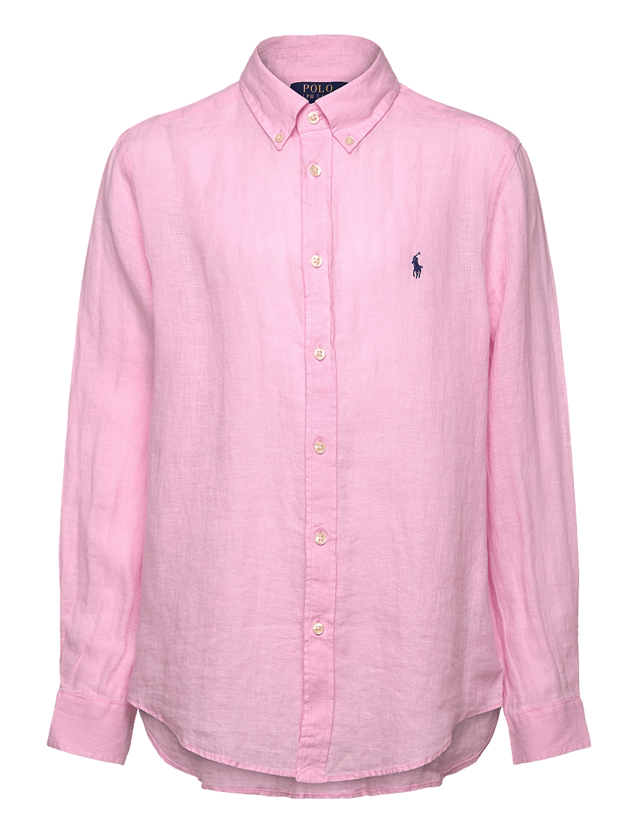 Ralph Lauren Kids - 17/1 PD LINEN V1-CLBDPPC-SI-SPS - chemises à manches longues - carmel pink - 1