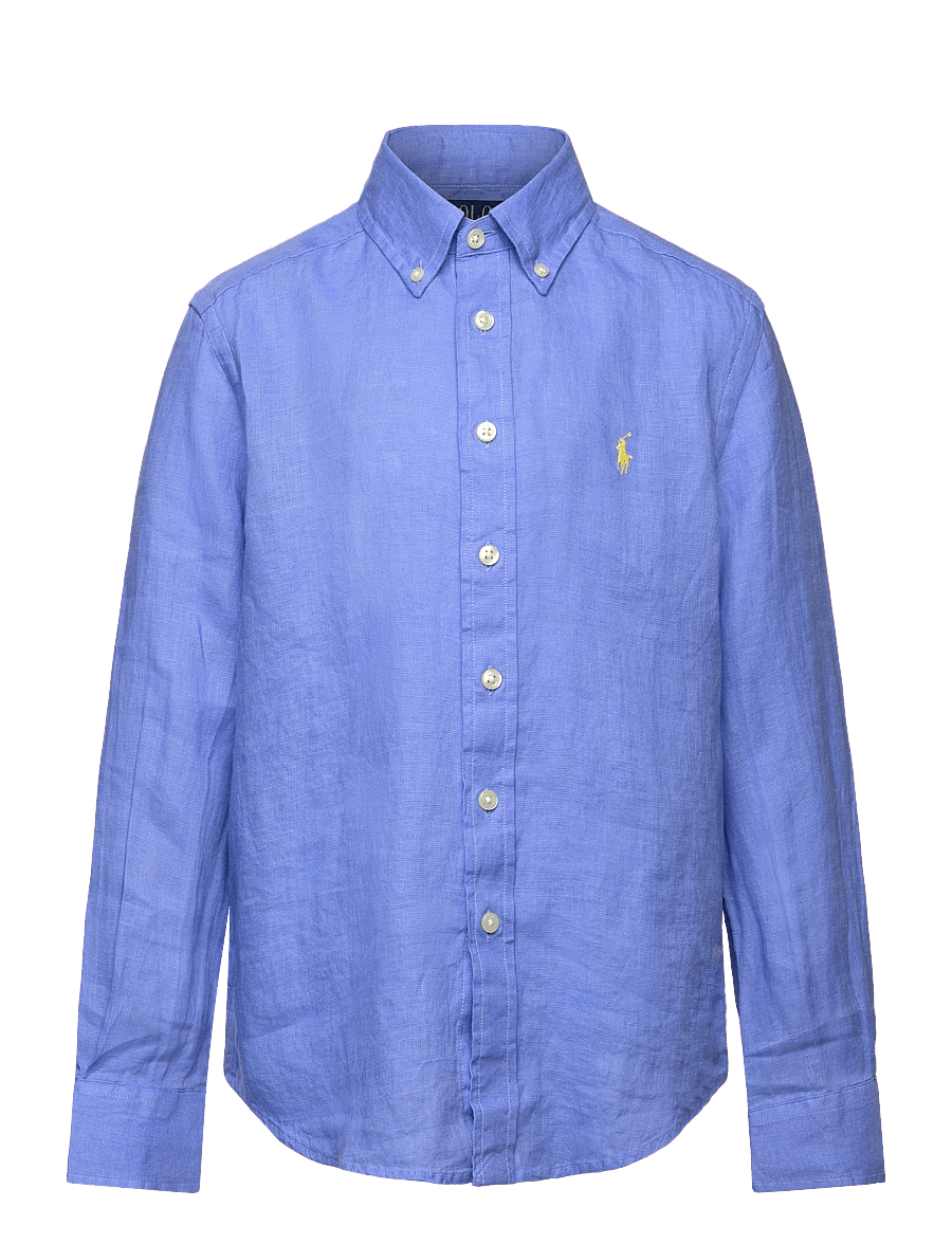 Ralph Lauren Kids - Linen Shirt - långärmade skjortor - harbor island blu - 0
