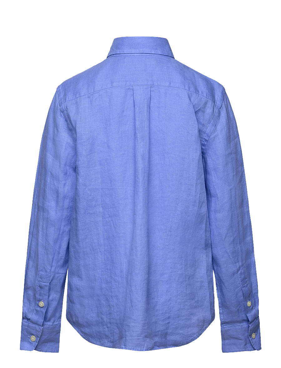 Ralph Lauren Kids - Linen Shirt - långärmade skjortor - harbor island blu - 1