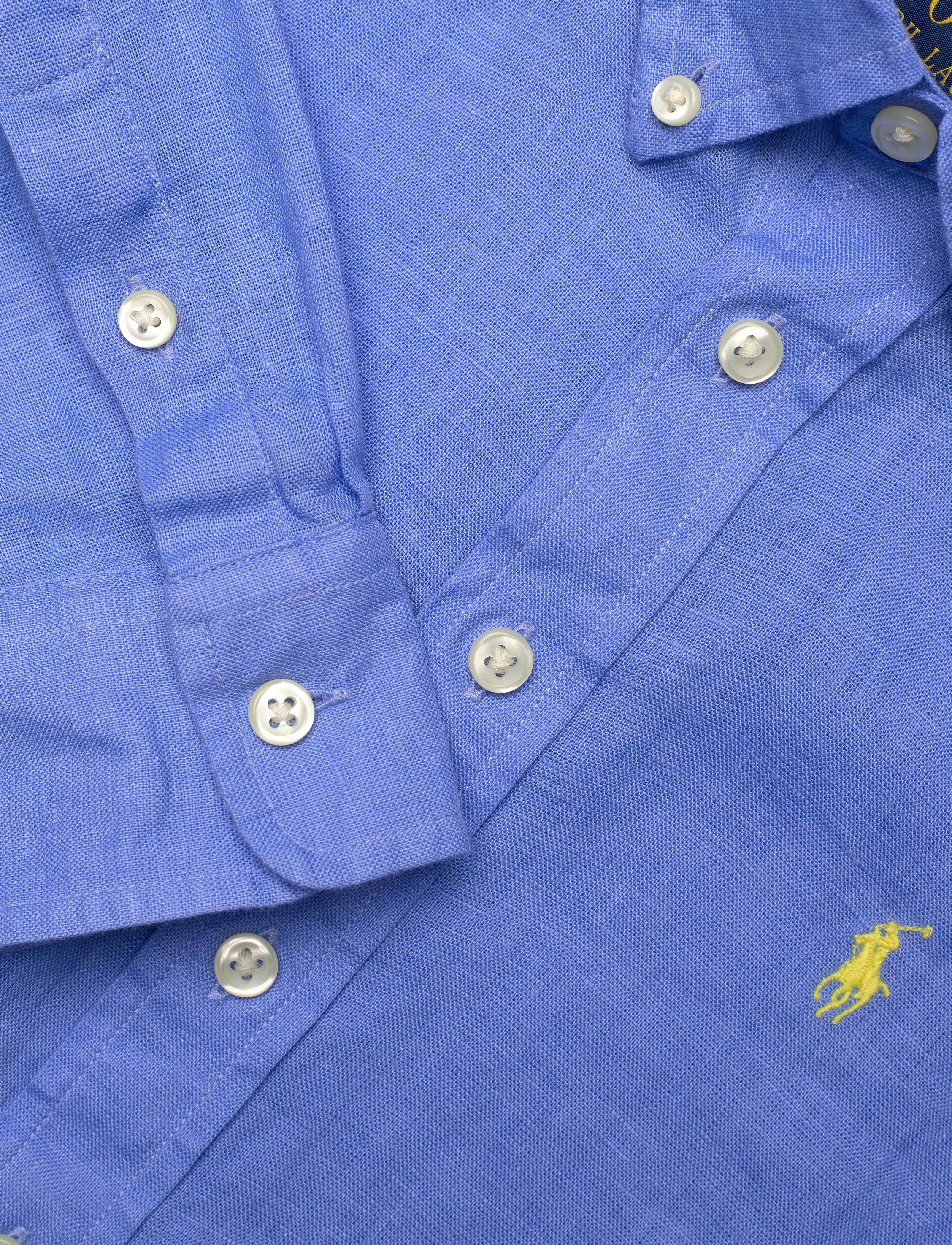 Ralph Lauren Kids - 17/1 PD LINEN V1-CLBDPPC-SI-SPS - langærmede skjorter - harbor island blu - 2