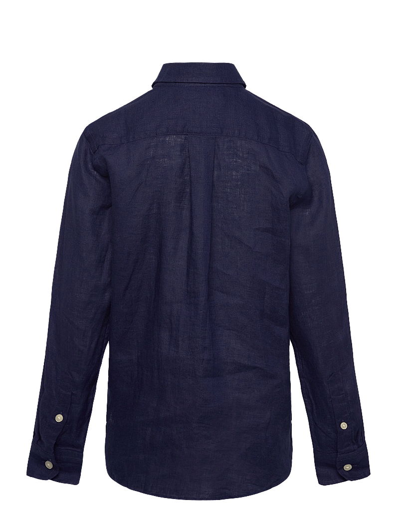 Ralph Lauren Kids - Linen Shirt - långärmade skjortor - newport navy - 1