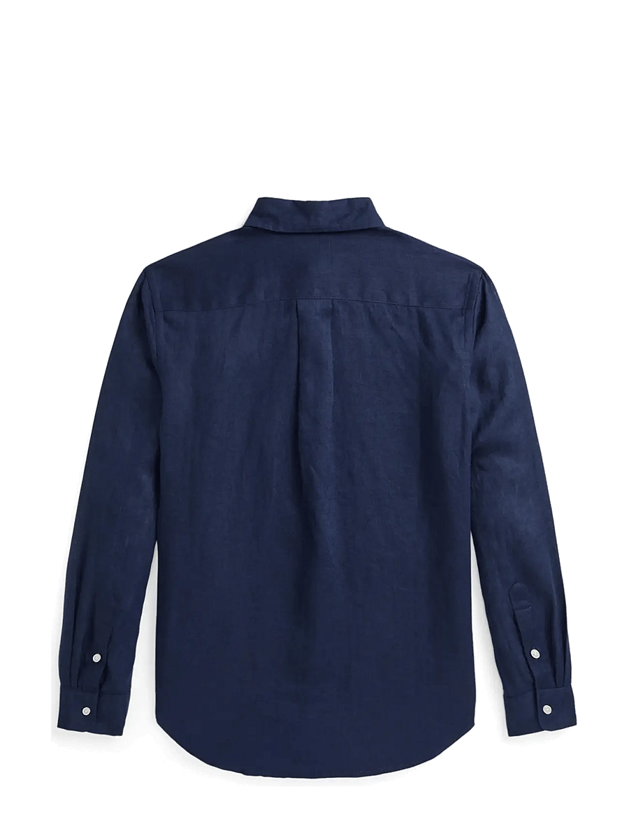 Ralph Lauren Kids - 17/1 PD LINEN V1-CLBDPPC-SI-SPS - chemises à manches longues - newport navy - 2