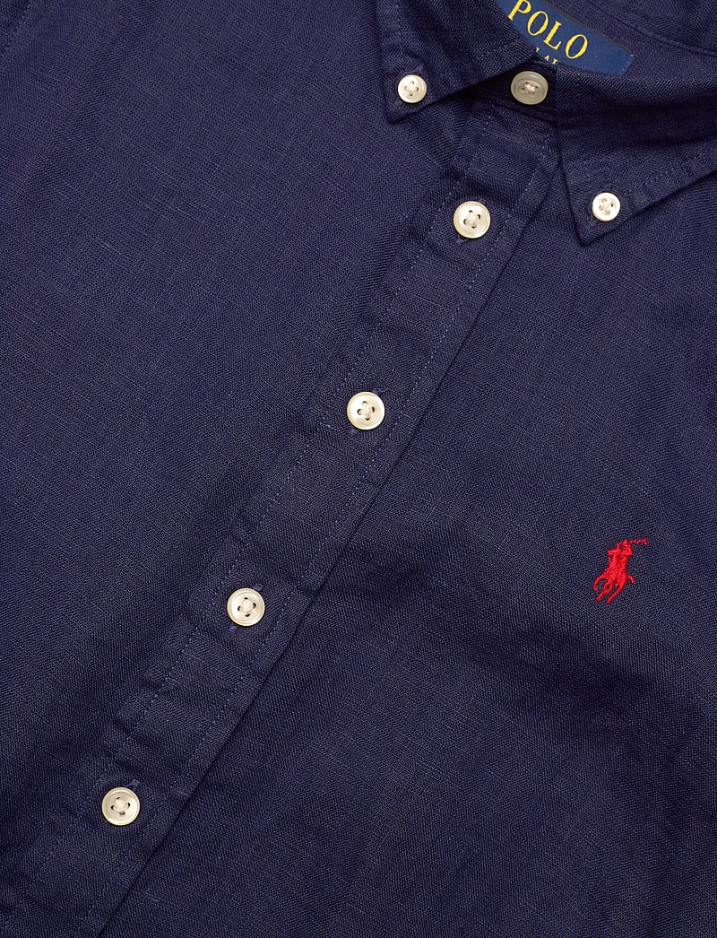 Ralph Lauren Kids - Linen Shirt - långärmade skjortor - newport navy - 2