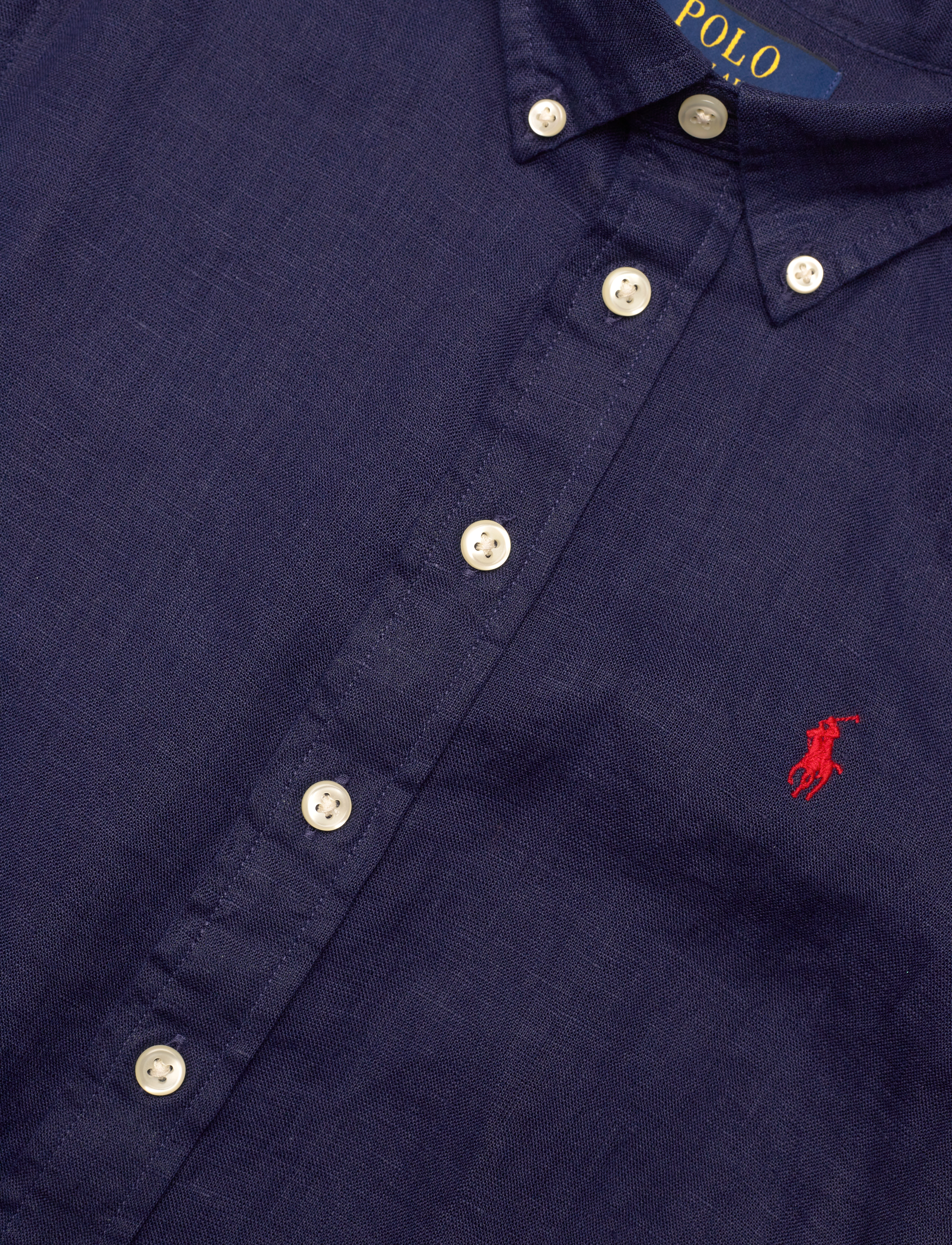 Ralph Lauren Kids - 17/1 PD LINEN V1-CLBDPPC-SI-SPS - langærmede skjorter - newport navy - 5