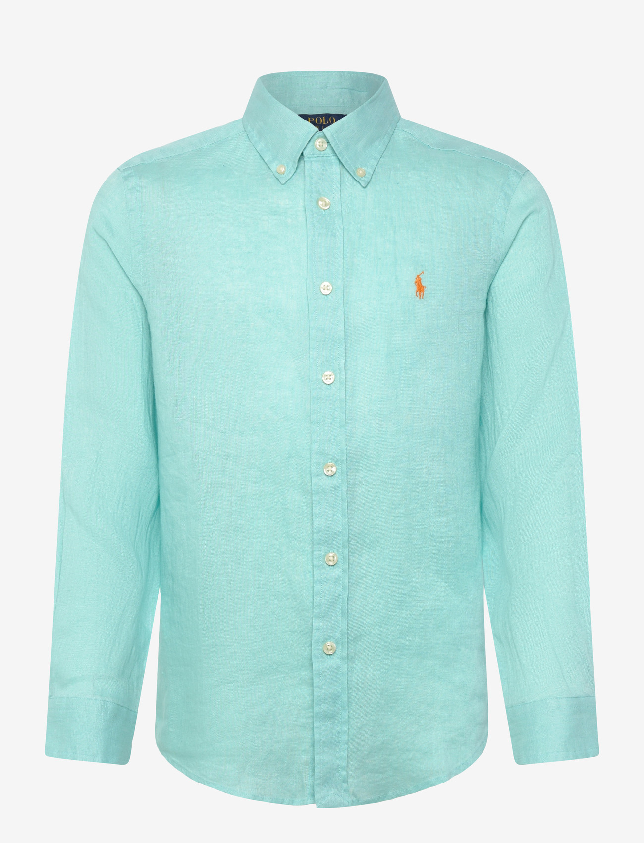 Ralph Lauren Kids - 17/1 PD LINEN V1-CLBDPPC-SI-SPS - langærmede skjorter - parakeet - 0