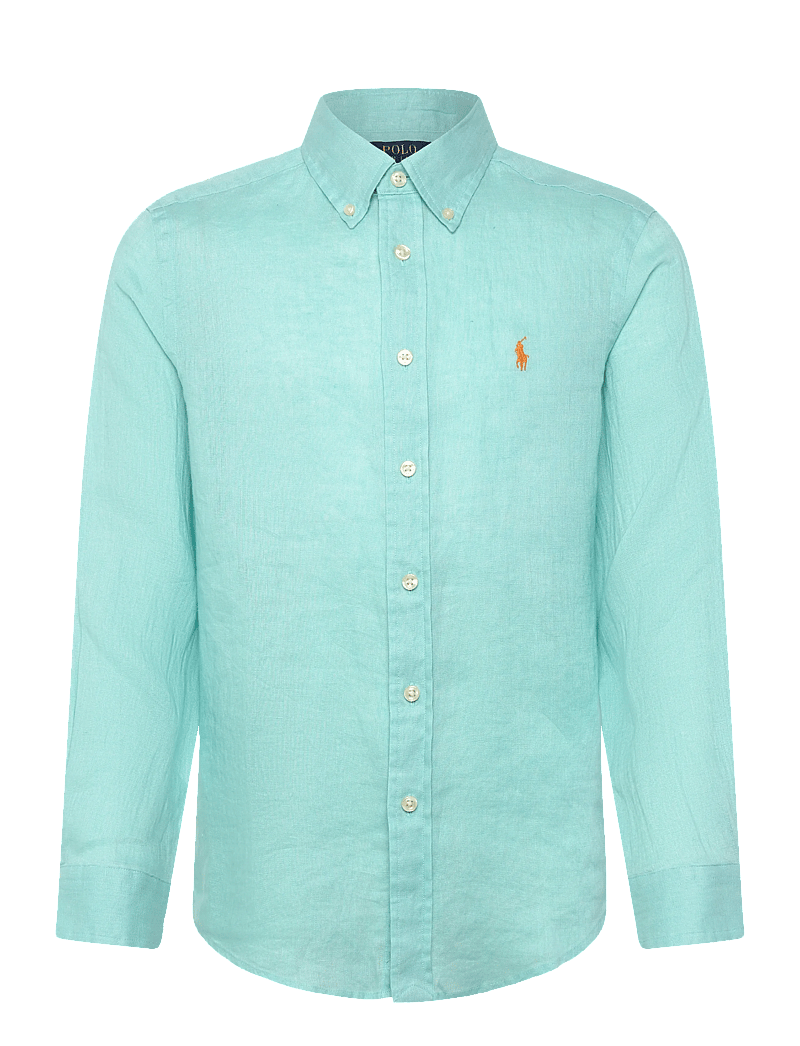 Ralph Lauren Kids - 17/1 PD LINEN V1-CLBDPPC-SI-SPS - langærmede skjorter - parakeet - 0