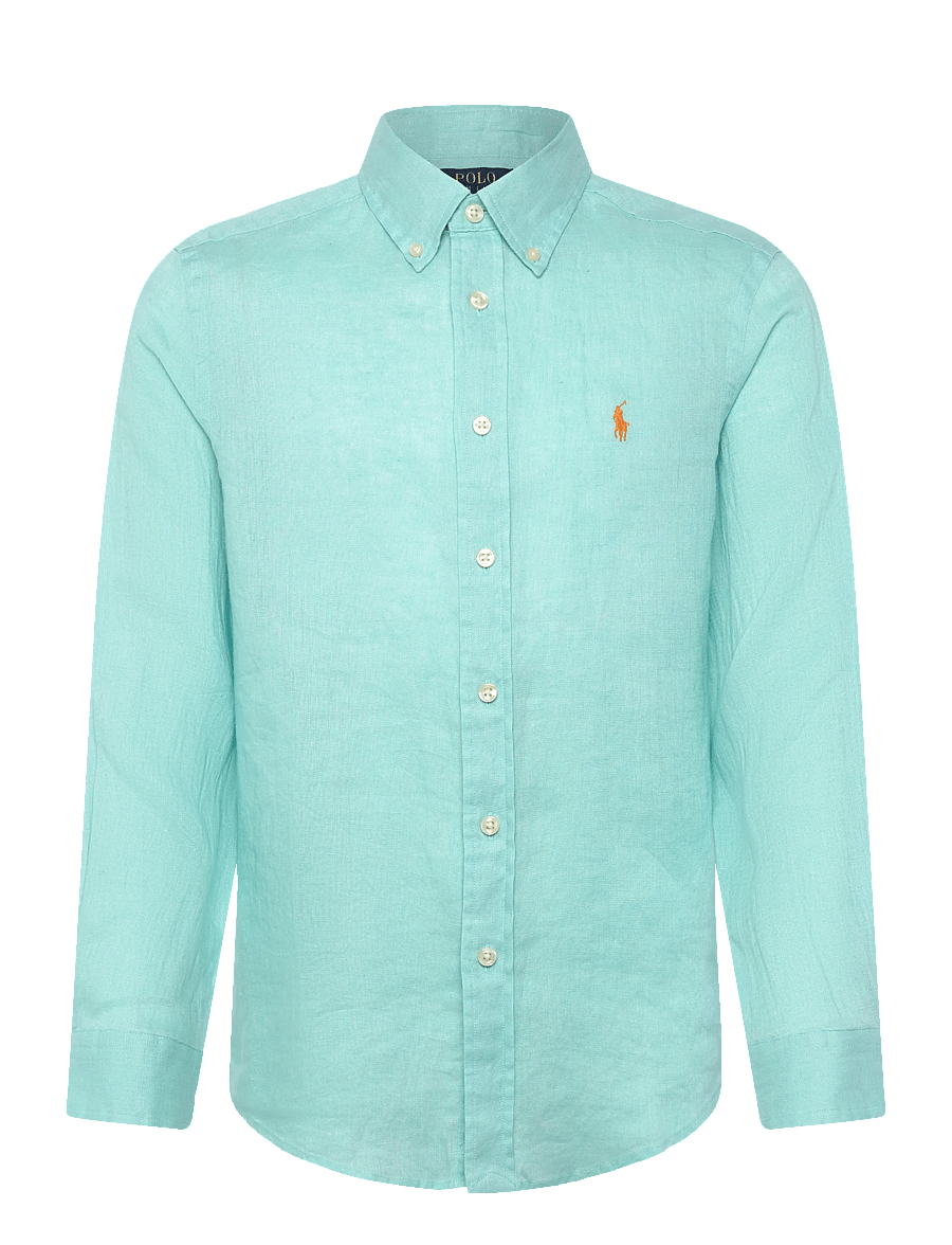 Ralph Lauren Kids - 17/1 PD LINEN V1-CLBDPPC-SI-SPS - pikkade varrukatega särgid - parakeet - 0