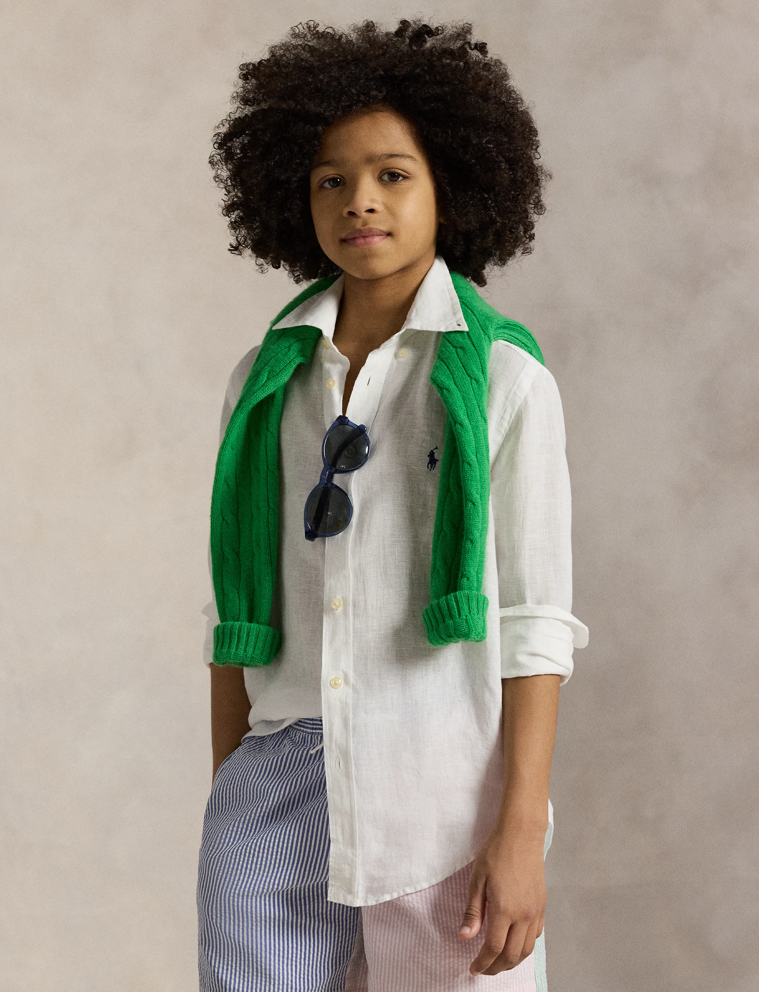 Ralph Lauren Kids - 17/1 PD LINEN V1-CLBDPPC-SI-SPS - pikkade varrukatega särgid - white - 3