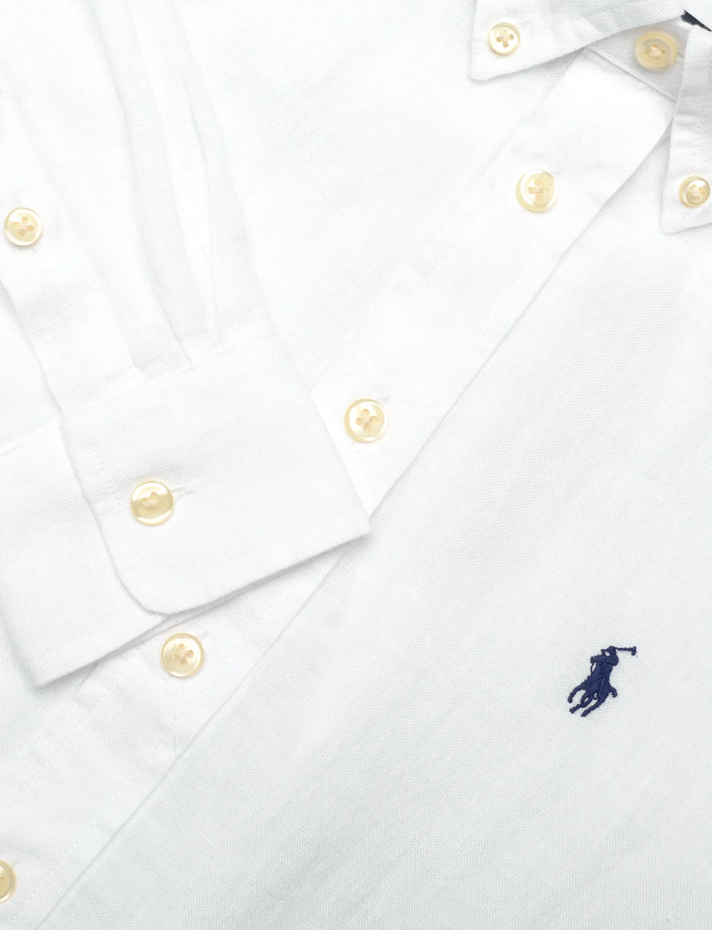 Ralph Lauren Kids - Linen Shirt - långärmade skjortor - white - 2