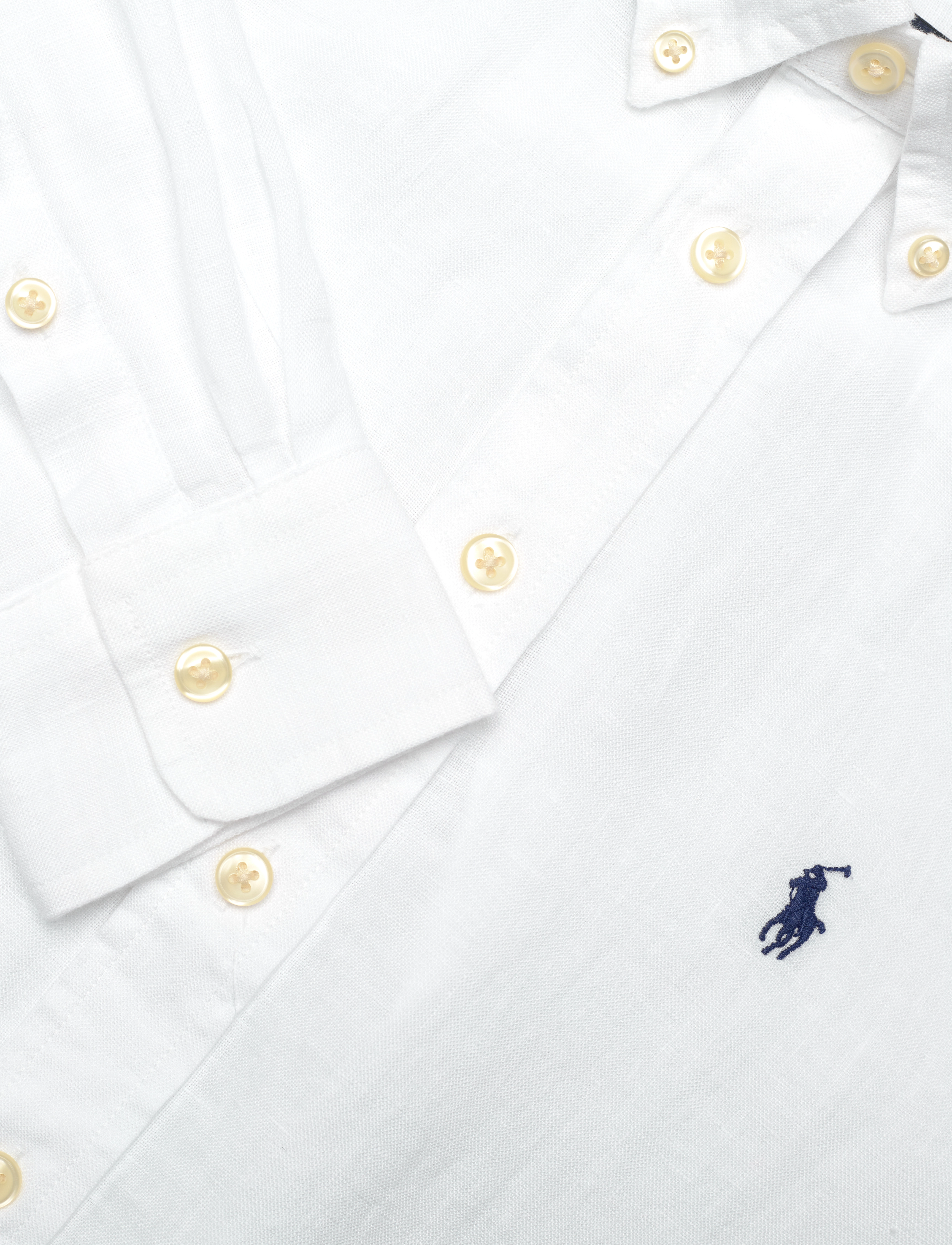 Ralph Lauren Kids - 17/1 PD LINEN V1-CLBDPPC-SI-SPS - langärmlige hemden - white - 2