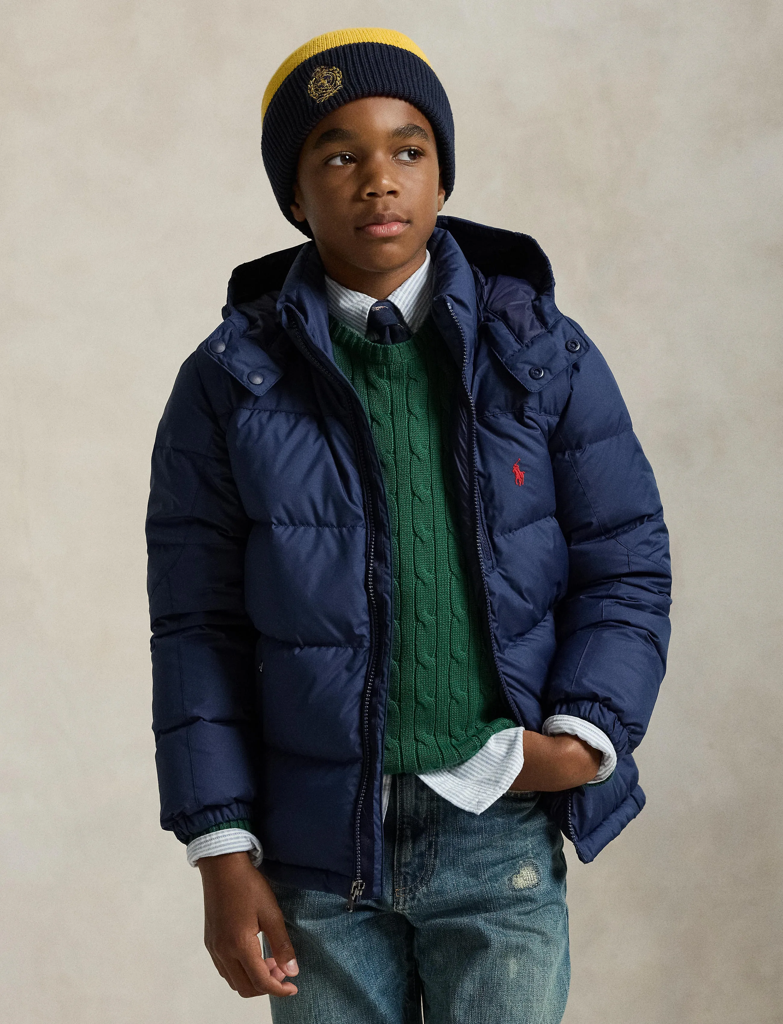 Ralph Lauren Kids - RECYCLED NYLON-DOWN JKT-OW-BOM - talvitakki - newport navy - 3