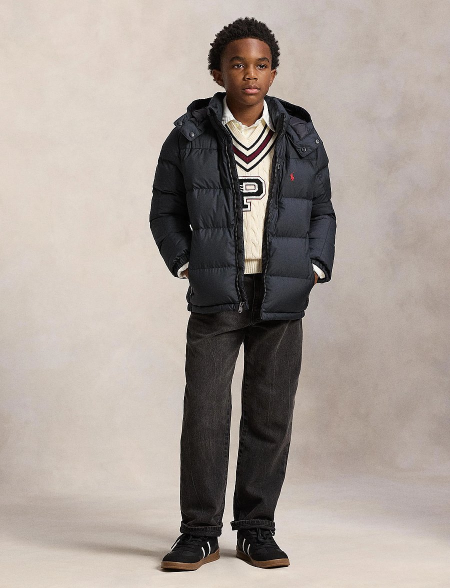 Ralph Lauren Kids - RECYCLED NYLON-DOWN JKT-OW-BOM - vetrarjakkar - polo black - 4
