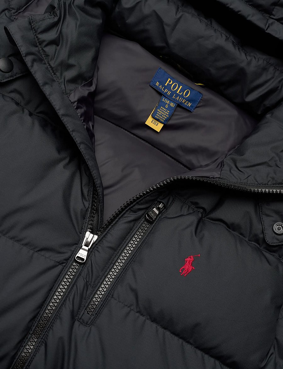 Ralph Lauren Kids - The Gorham Down Hooded Jacket - vinterjakker - polo black - 5