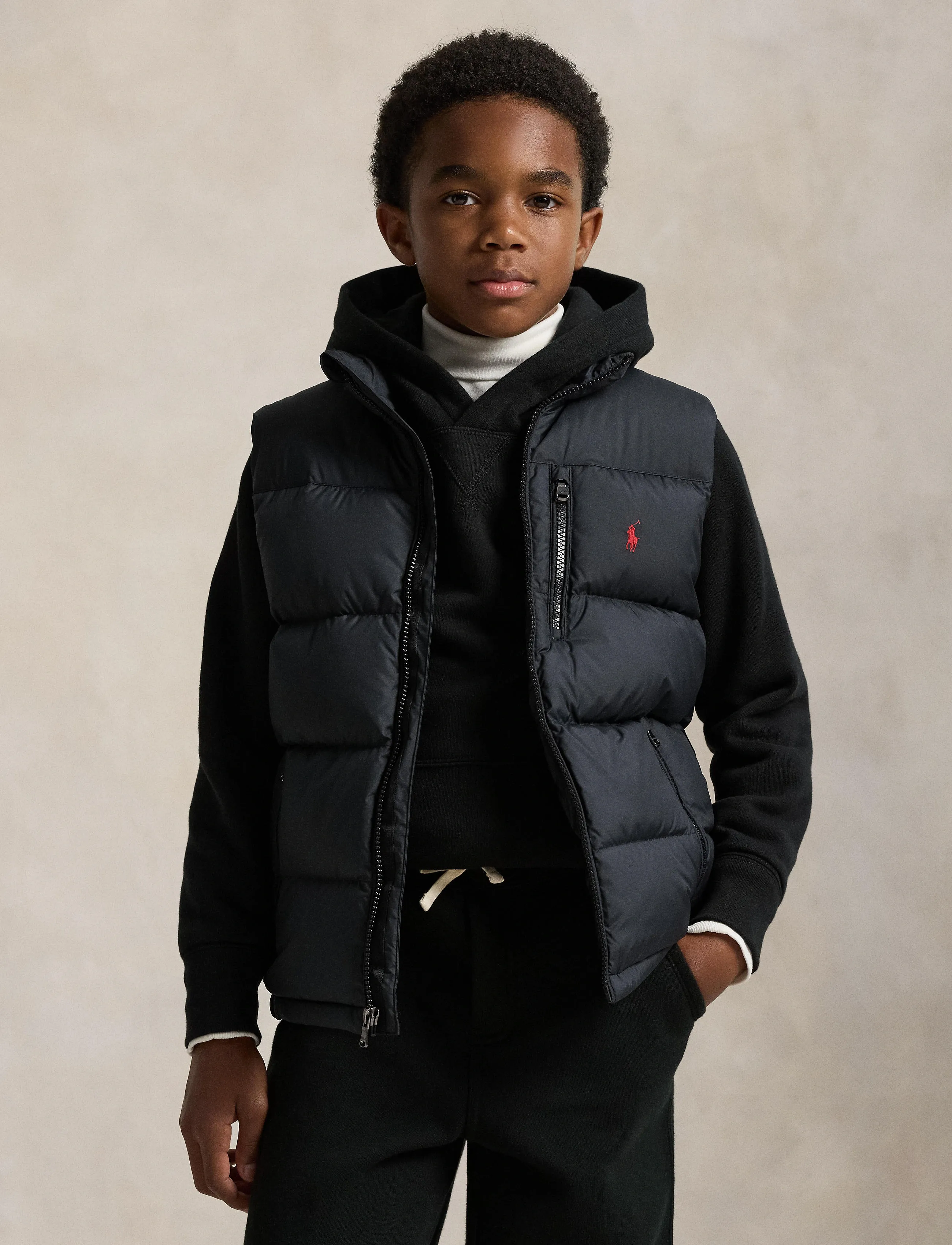 Ralph Lauren Kids Quilted Down Vest - Polo Ralph Lauren - POLO BLACK / black
