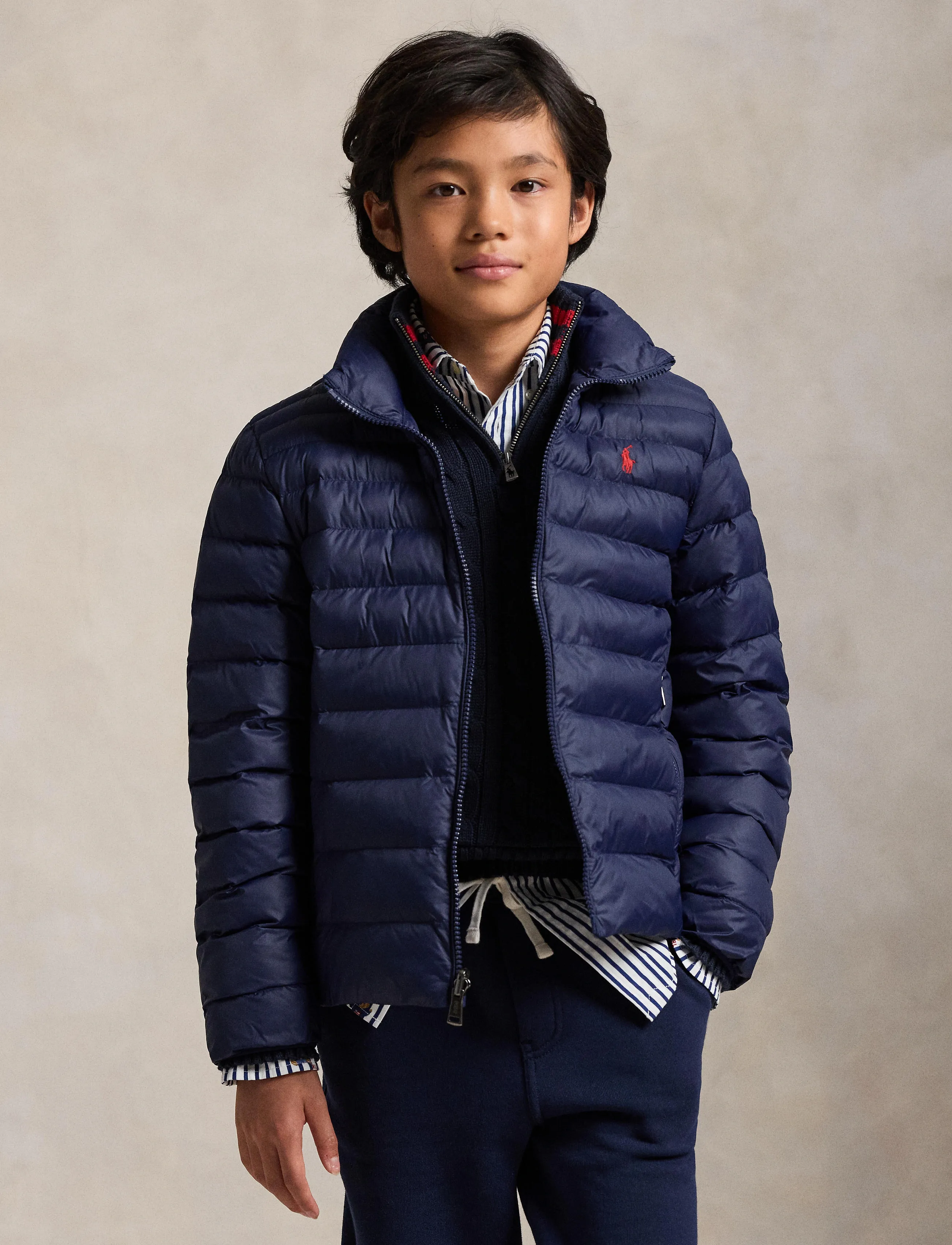 Ralph Lauren Kids P-Layer 2 Packable Quilted Jacket - Polo Ralph Lauren - NEWPORT NAVY / navy
