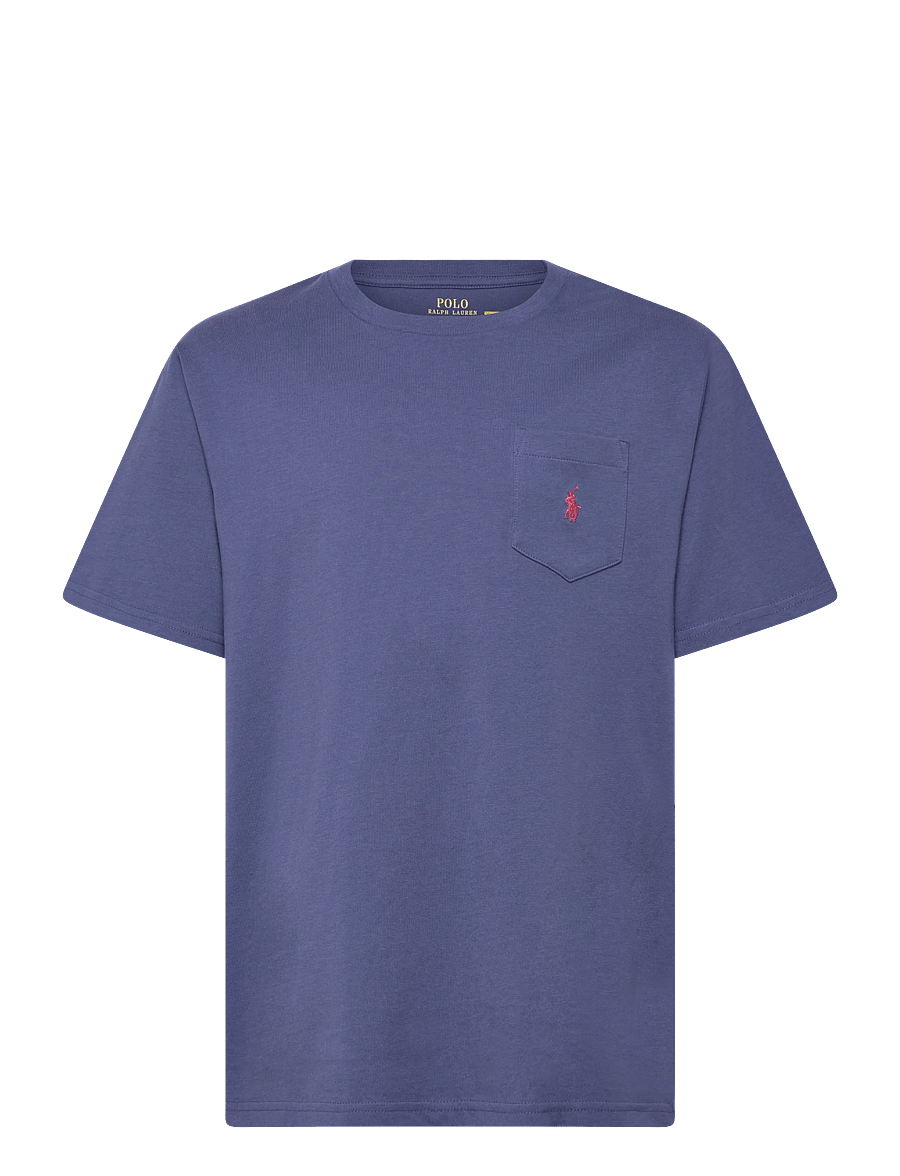 Ralph Lauren Kids - Cotton Jersey Pocket Tee - kurzärmelige - blue heaven - 0