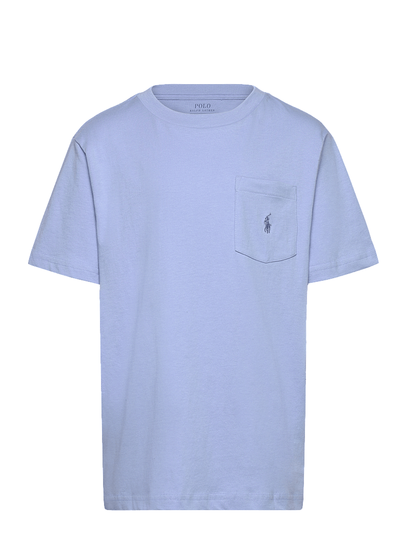 Ralph Lauren Kids - 26/1 JERSEY-SS PKT TEE-KN-TSH - kortærmede t-shirts - chambray blue/c75 - 0