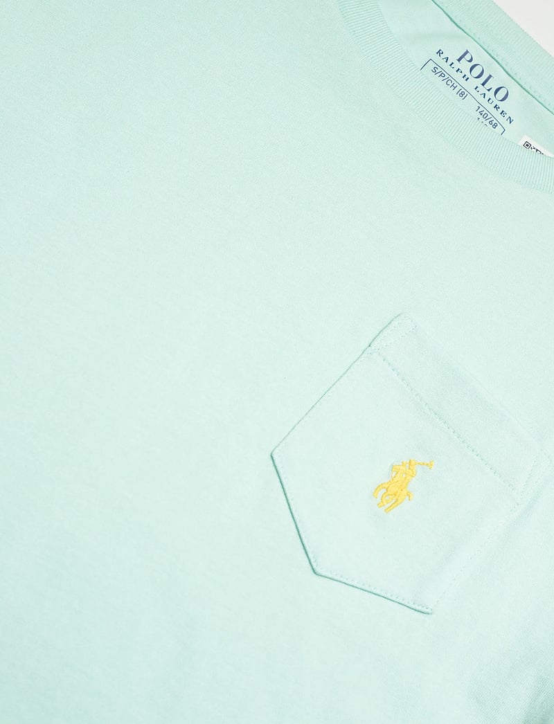 Ralph Lauren Kids - Cotton Jersey Pocket Tee - kurzärmelige - crystal blue - 2