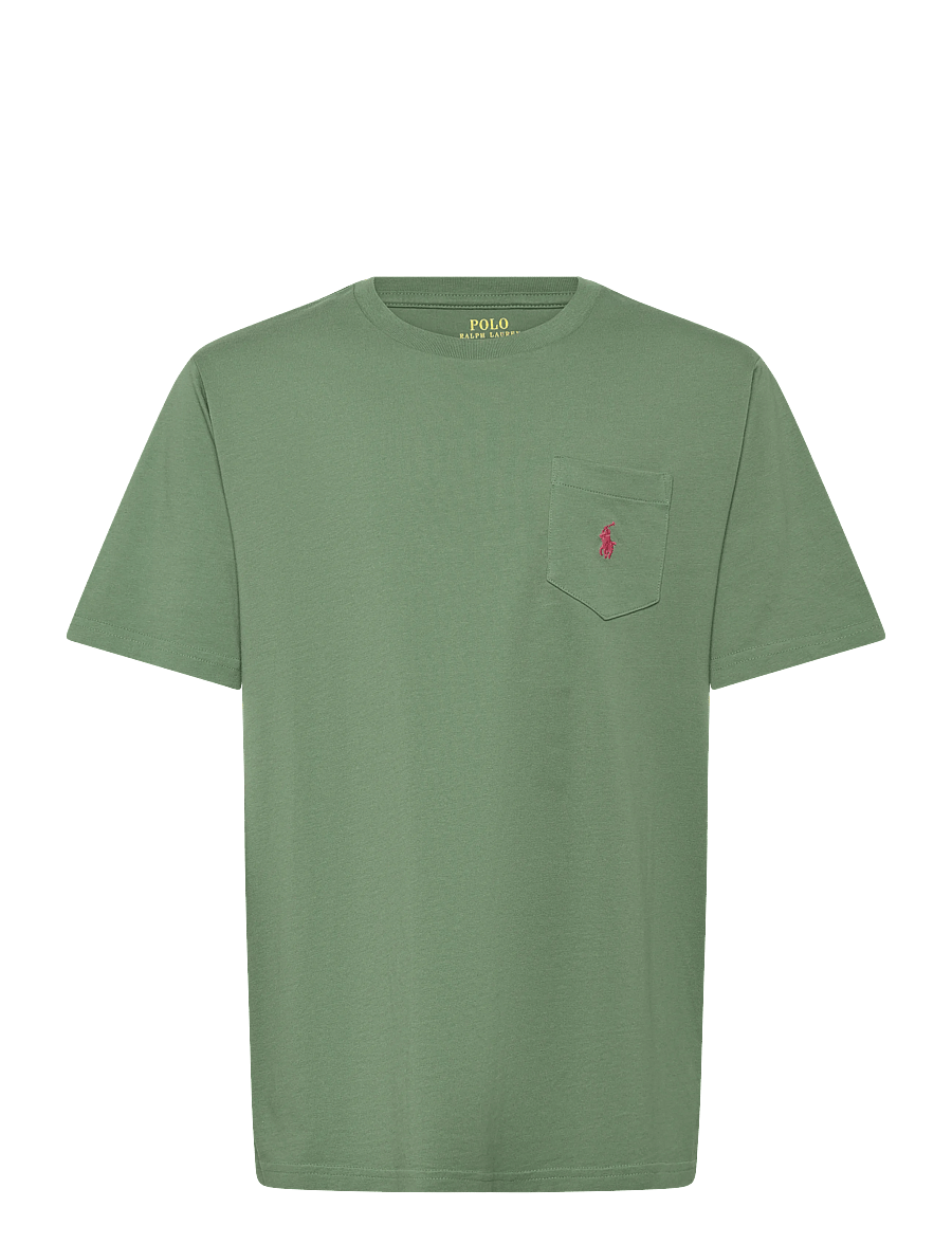 Ralph Lauren Kids - Cotton Jersey Pocket Tee - kurzärmelige - fatigue - 0
