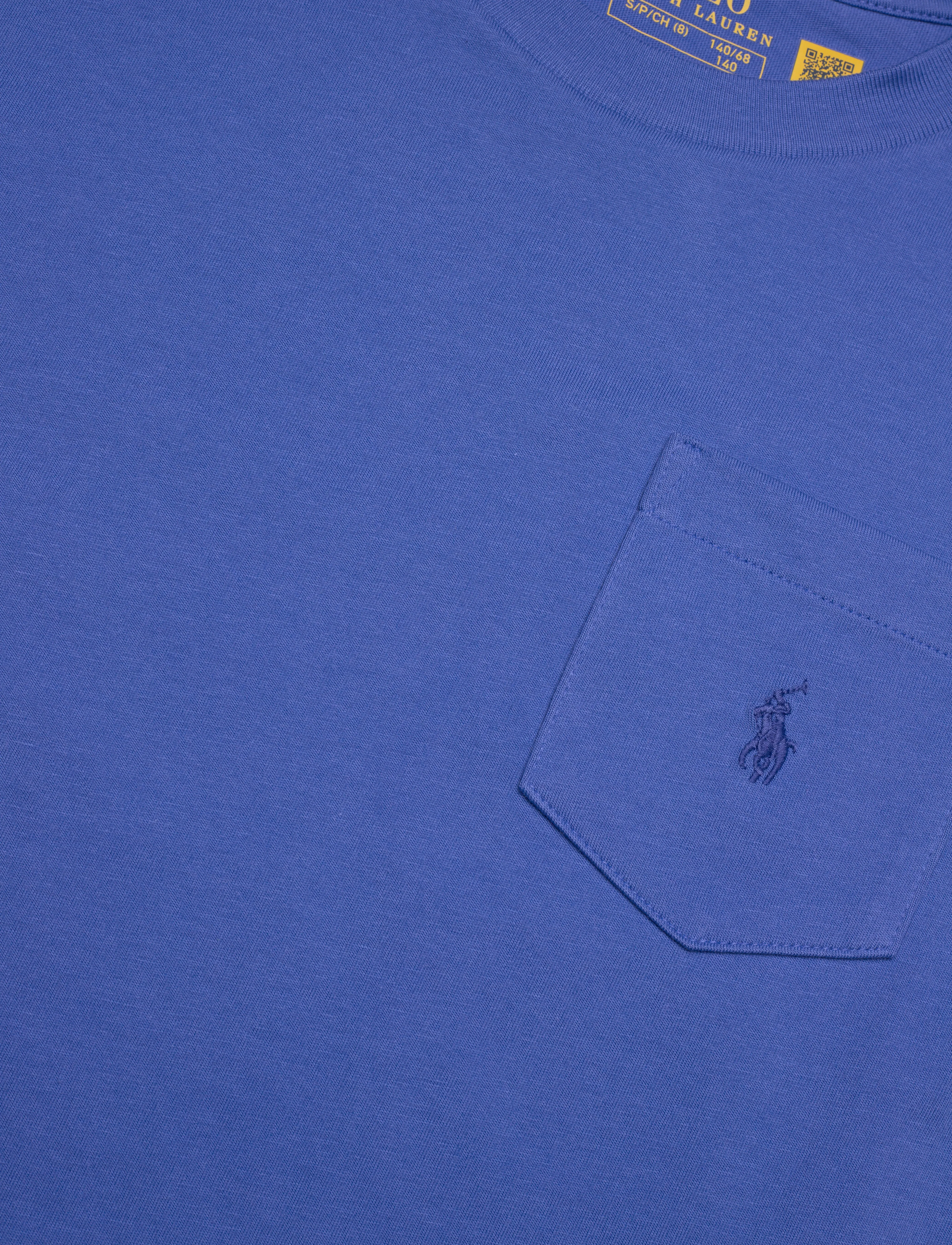 Ralph Lauren Kids - Cotton Jersey Pocket Tee - kurzärmelige - maidstone blue/c7 - 2