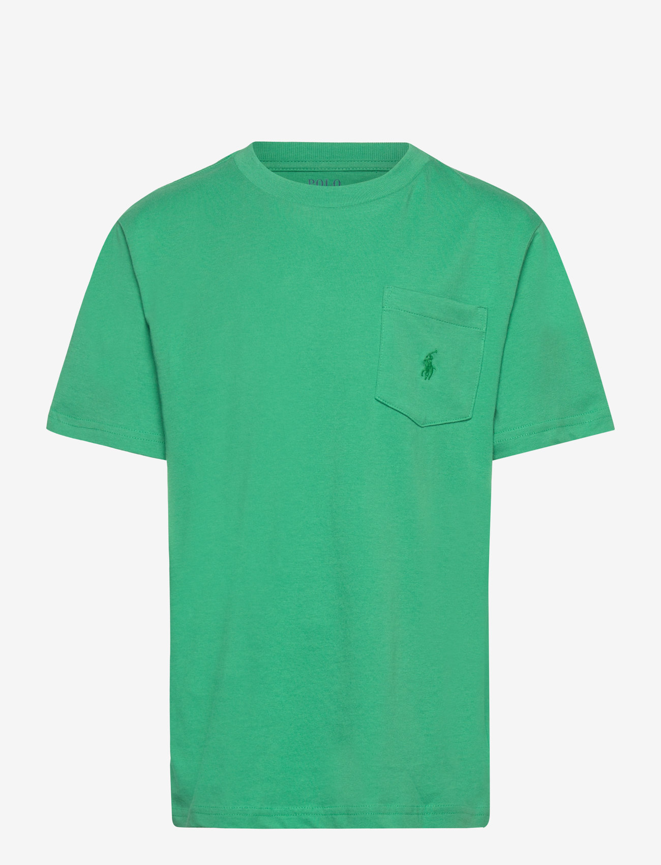 Ralph Lauren Kids - Cotton Jersey Pocket Tee - lühikeste varrukatega t-särgid - raft green/c5190 - 0