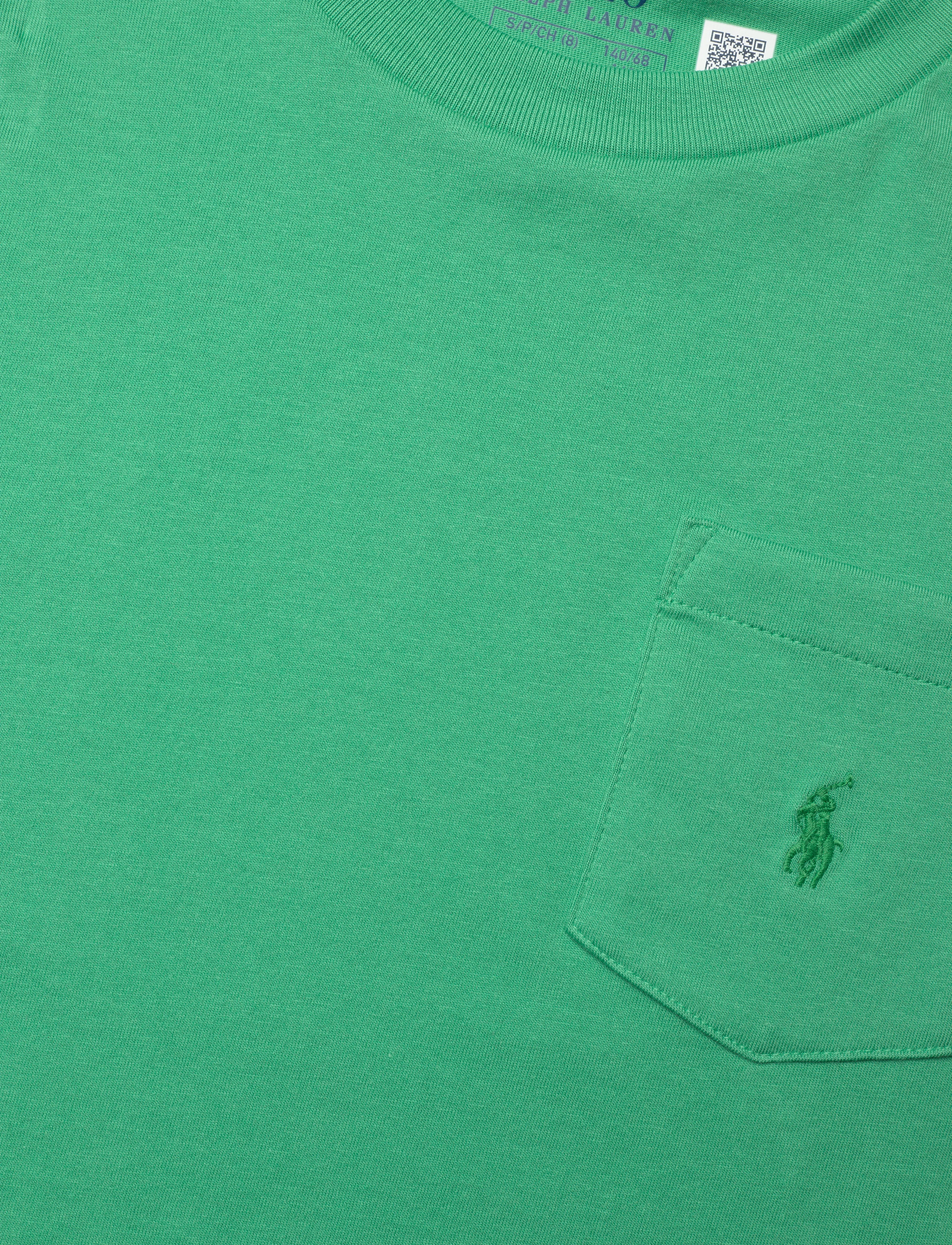 Ralph Lauren Kids - Cotton Jersey Pocket Tee - kortærmede t-shirts - raft green/c5190 - 2