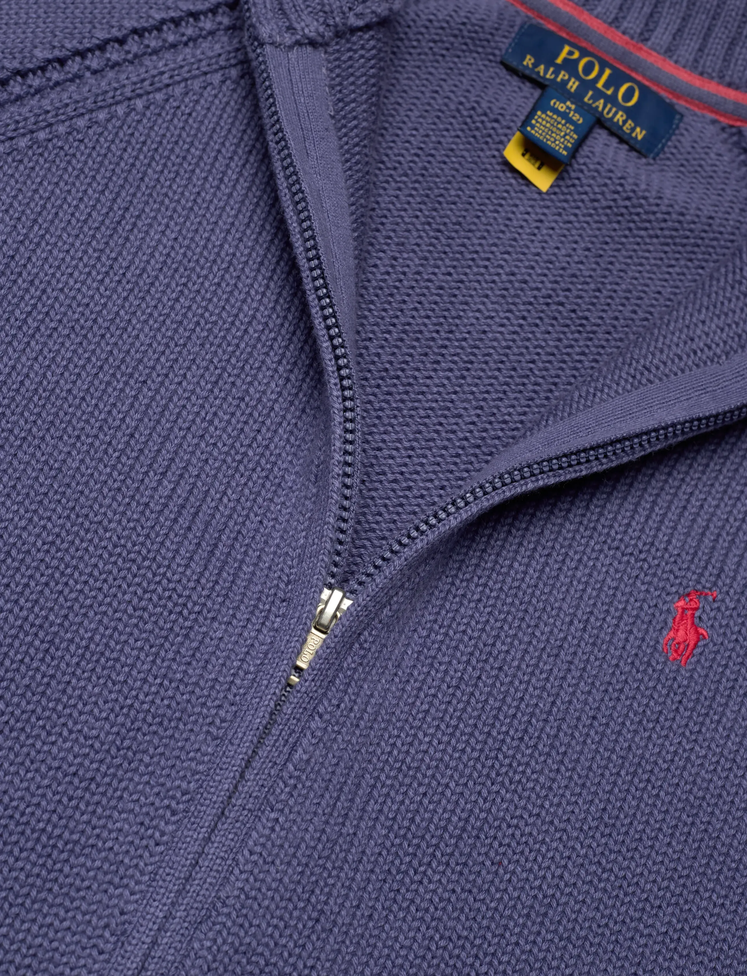Ralph Lauren Kids - Cotton Full-Zip Sweater - classic blue/c383 - 2