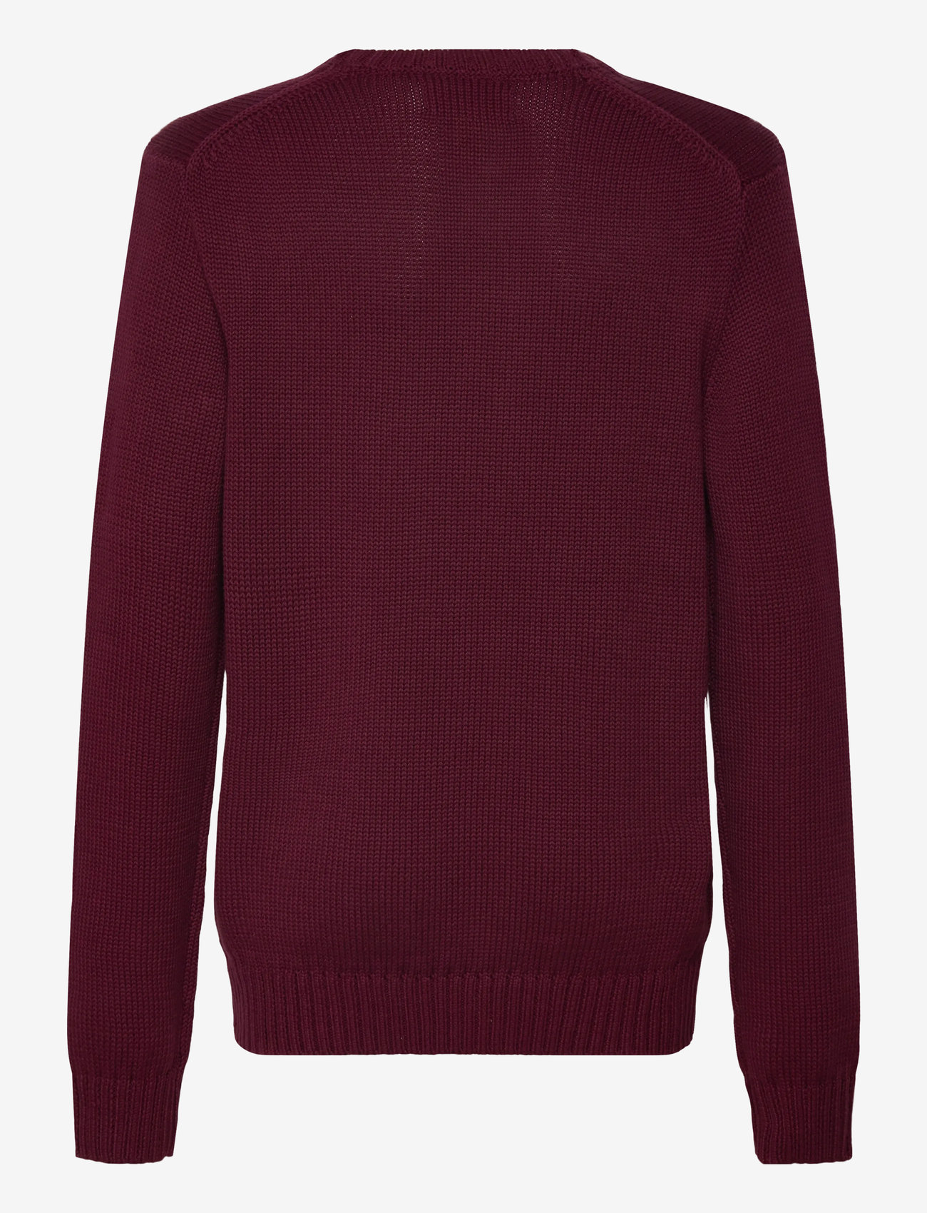 Ralph Lauren Kids - Cotton Crewneck Sweater - stickade tröjor - classic wine/c793 - 1